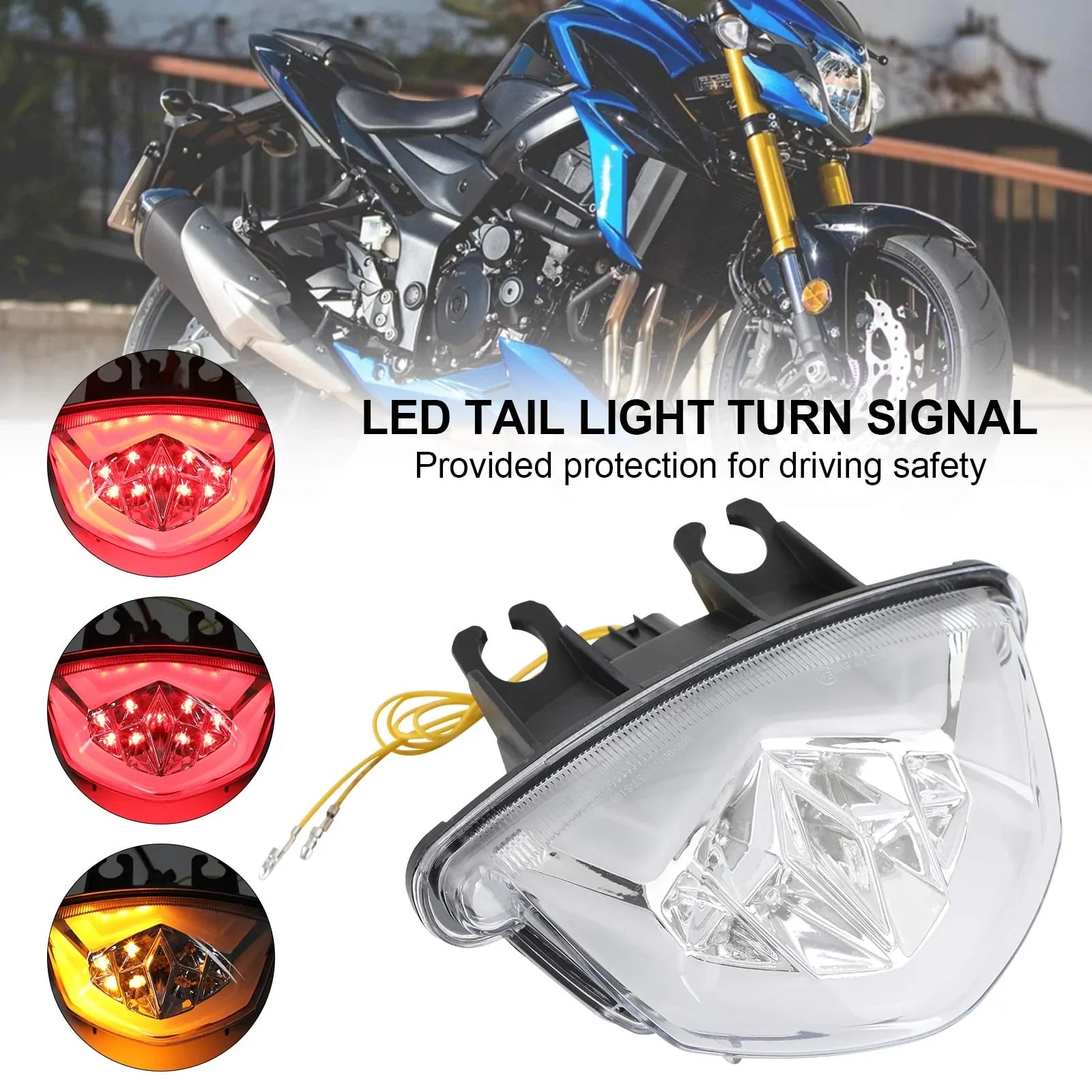 Clignotant de feu arrière LED pour Suzuki GSXS 1000 F GSX-S 750 Z 2017-2021 générique
