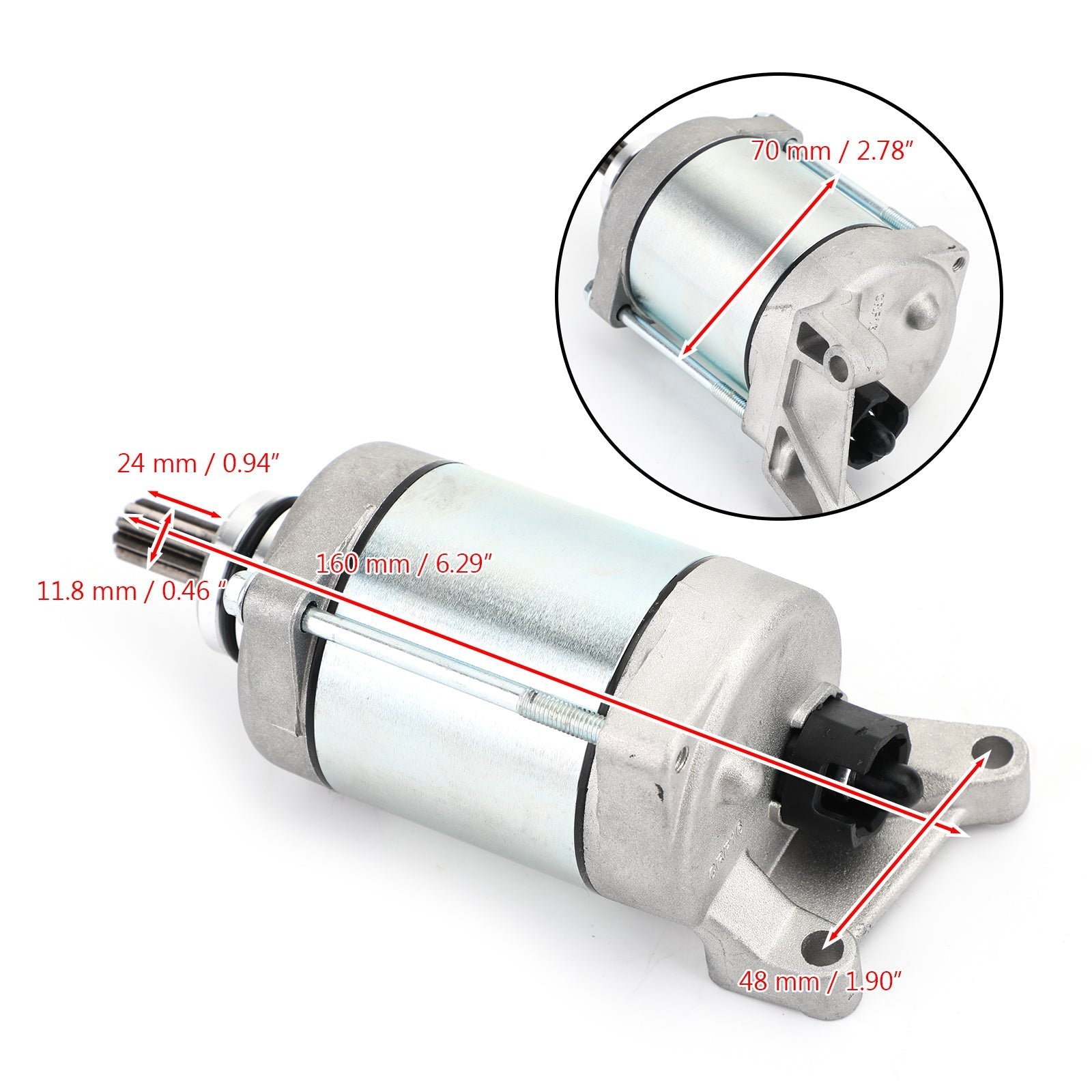 Startmotor Geschikt voor Yamaha YFZ450R SE Speciale Editie 449cc 2009-2020 18P-81890-00 Generiek