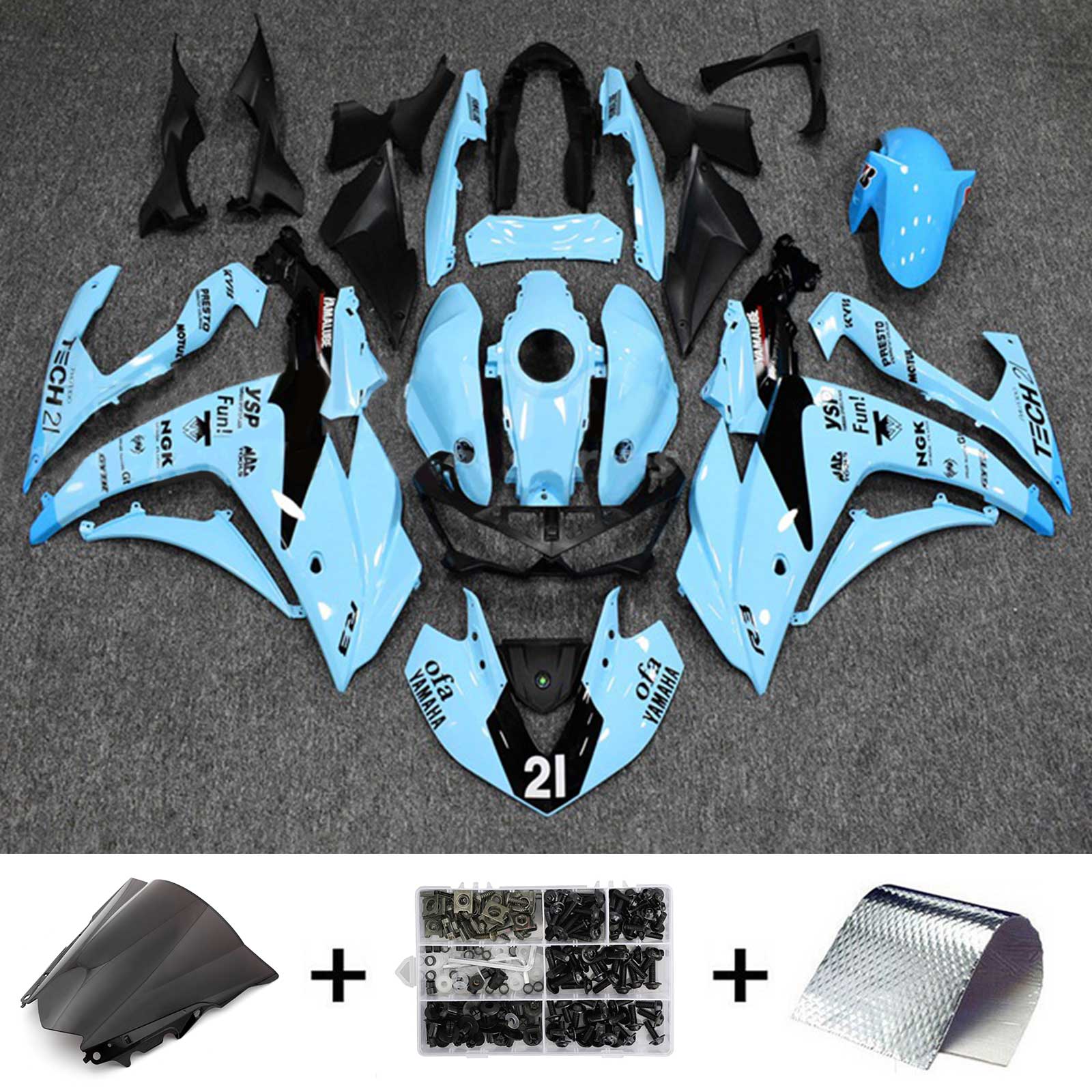 Amotopart suojasarja Yamaha YZF-R3 2014-2018 R25 2015-2017 Generic