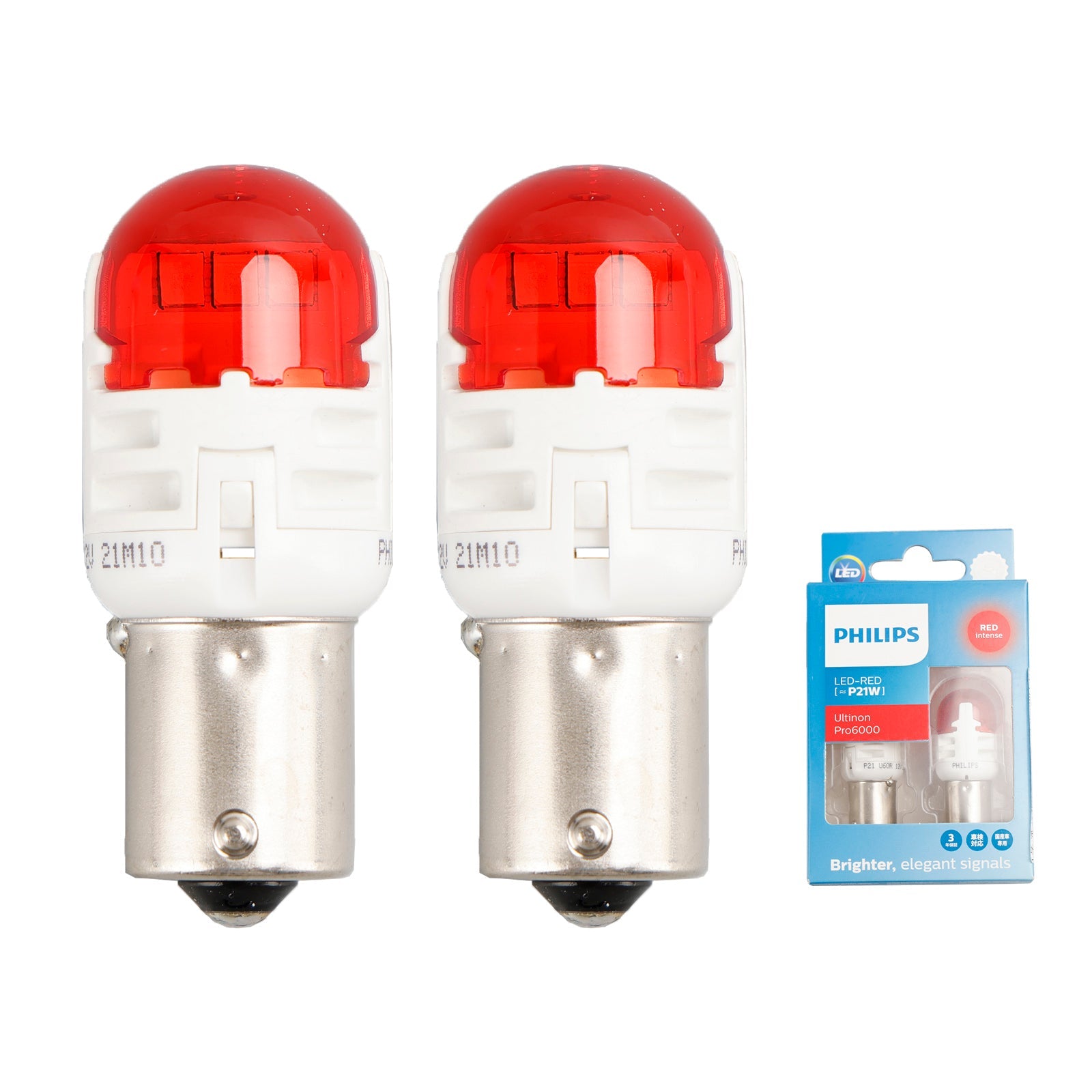 Voor Philips 11498RU60X2 Ultinon Pro6000 LED-ROOD P21W Intens rood 75lm