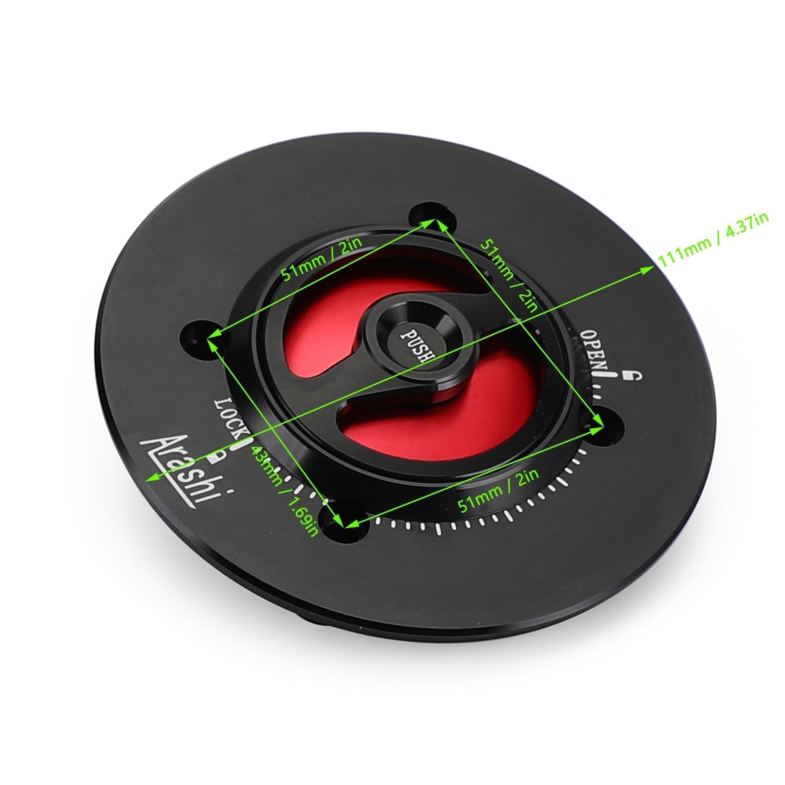 2018-2019 Kawasaki EX400 Ninja 400 CNC -polttoainesäiliön pistoke ilman avainta