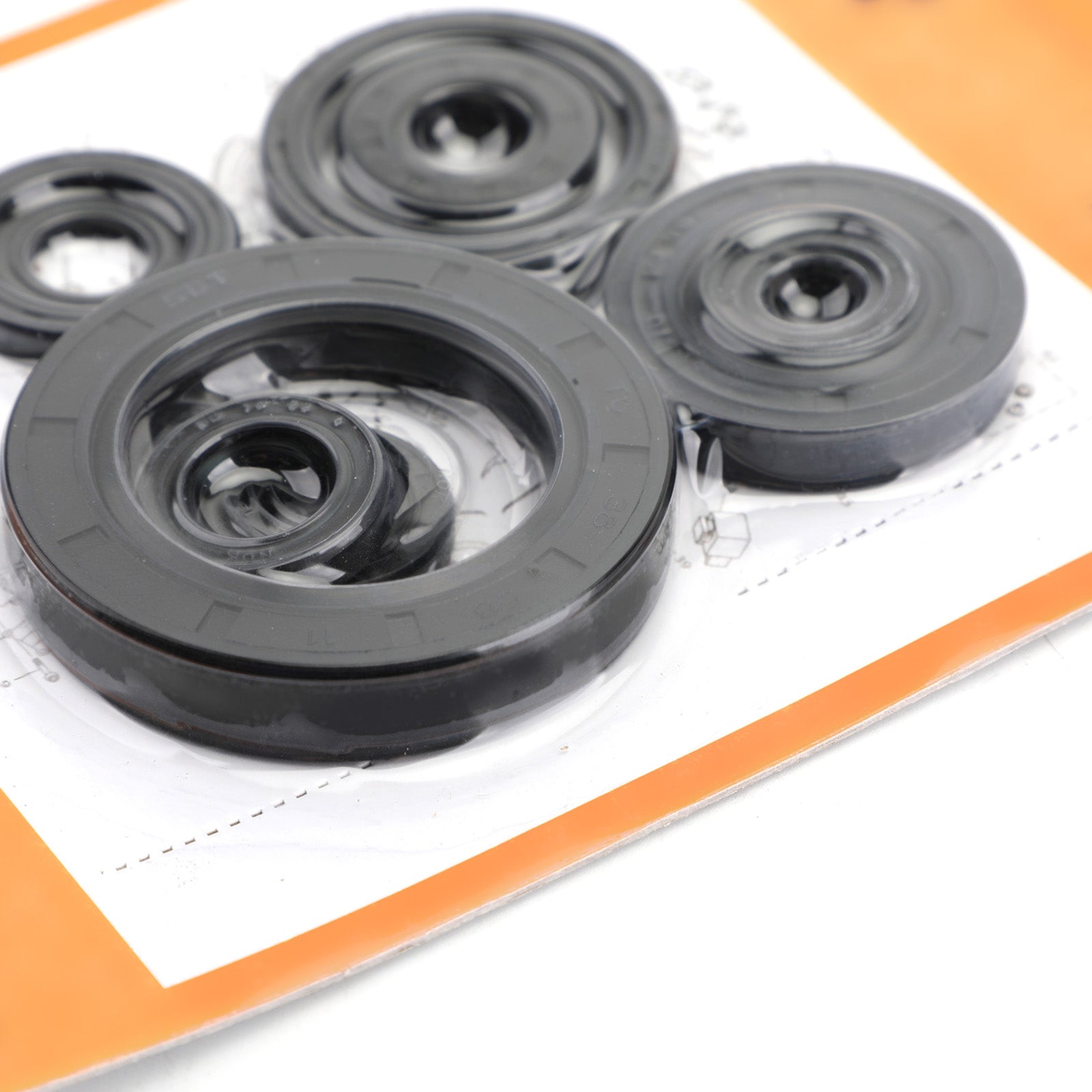 Kit paraolio motore 9 pezzi per Honda CR250R 2002-2004 cr250r cr-250r generico