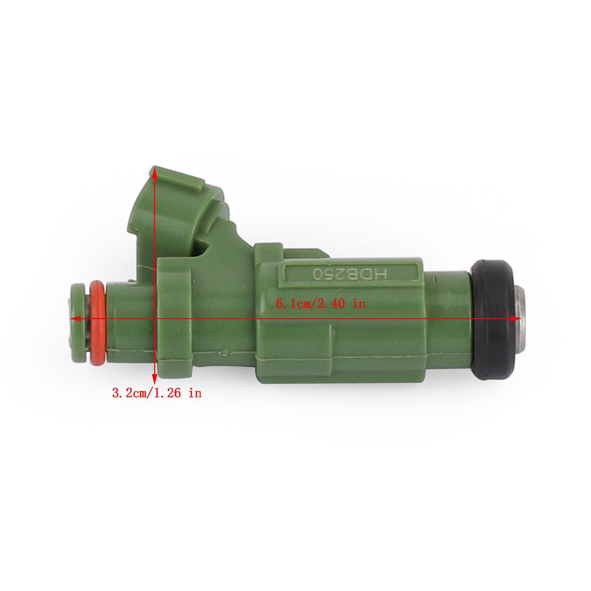 4 inyectores de combustible para Mitsubishi Lancer 2.0L L4 HDB250 genérico 2004-2007.