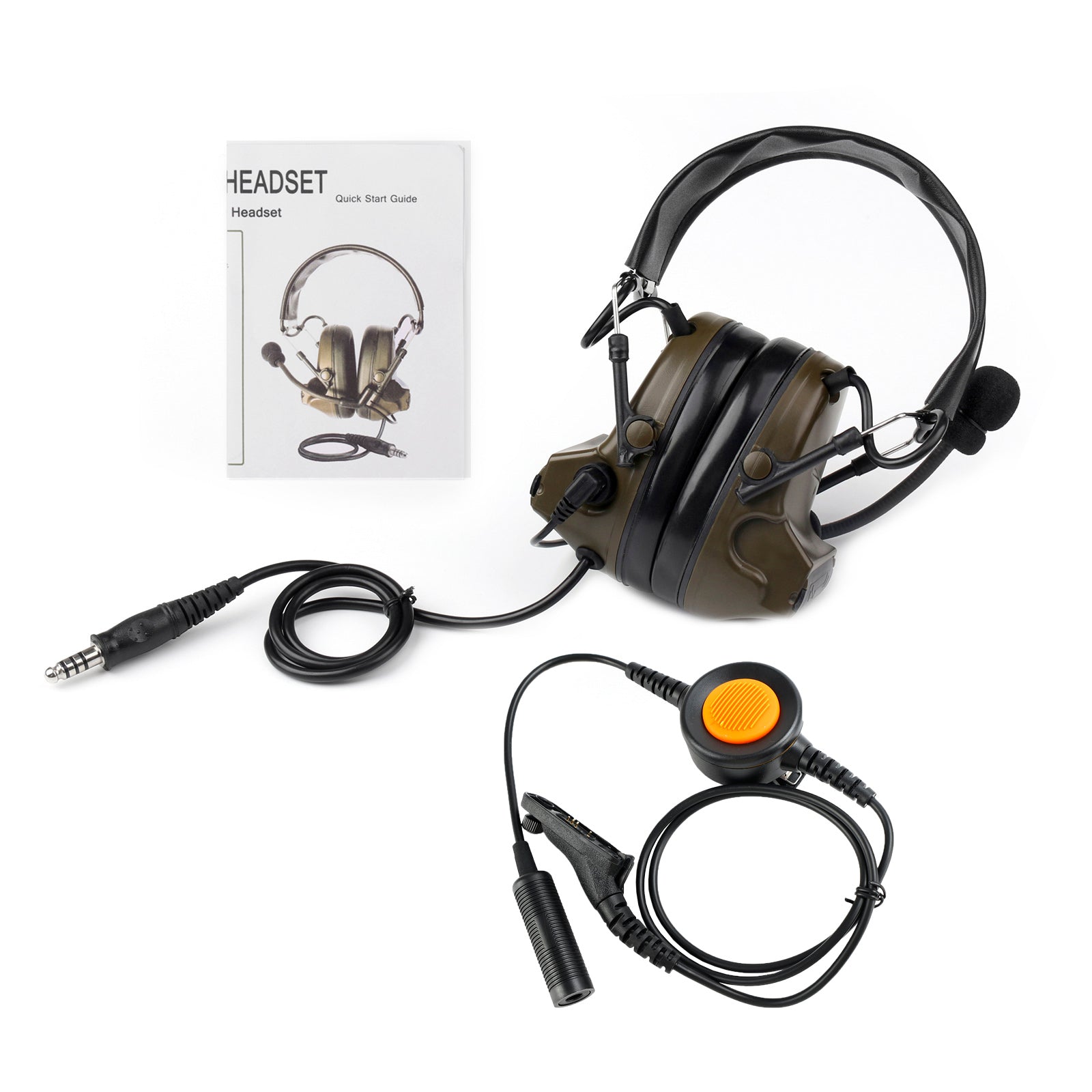 H50 Tactische Headset 6 Pin voor DP3400 DP3401 DP360 DGP4150 APX4000 U94 PTT Z