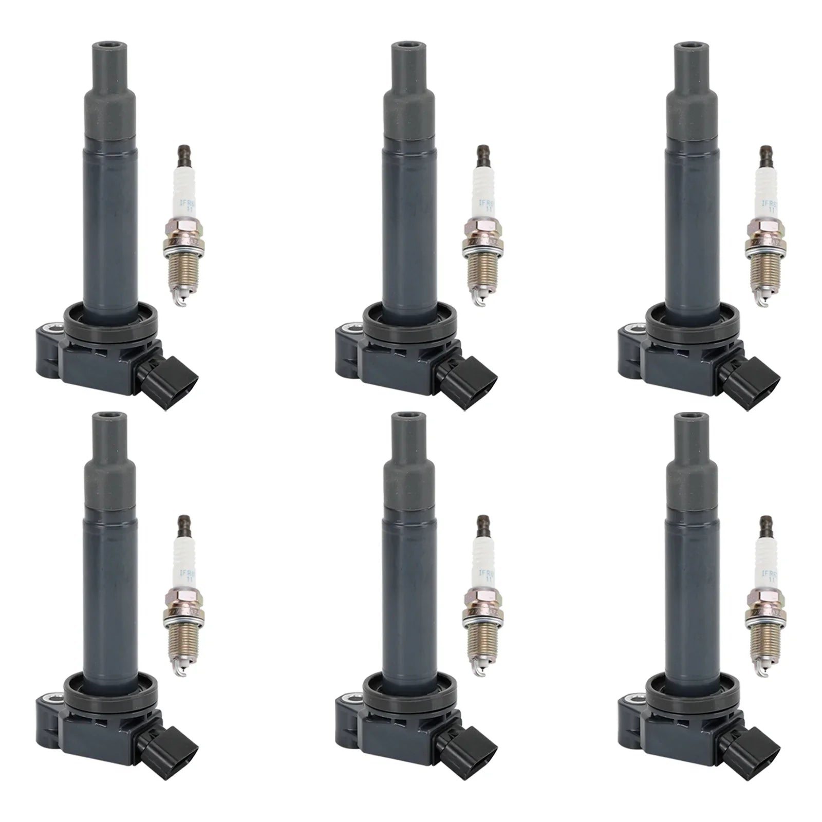 2006-2008 Lexus RX400h 3,3L V6 6X sytytyspuola + 6X sytytystulppa 90919-02234 C-528 C1175 GN10536 UF267