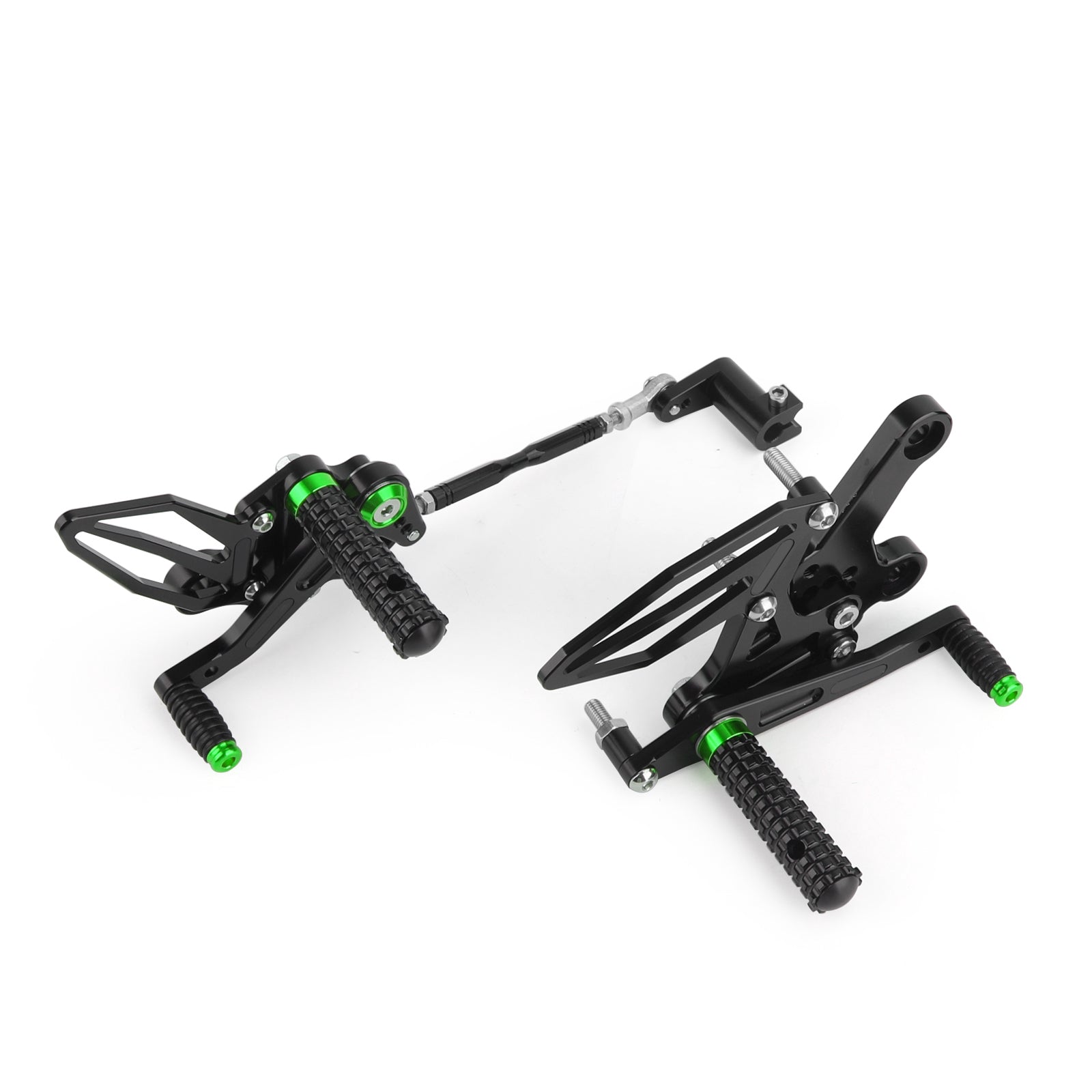 Commandes reculées CNC Alu Repose-pieds Vert Fit pour Kawasaki Ninja EX 250 / 400 2018-2020 Generic