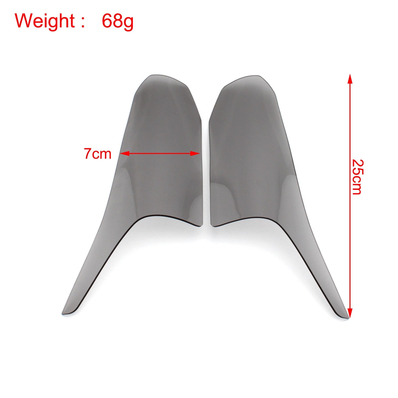 Headlight Lighthouse -objektiivin suojaus, joka sopii Honda CBR650R 2019-2021: lle yleinen savu