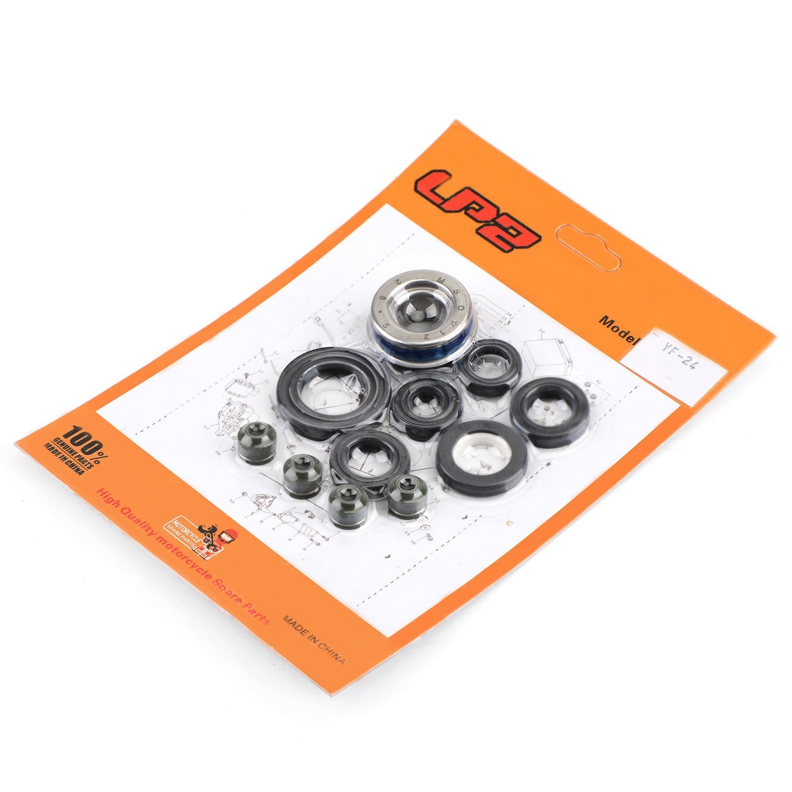 11pcs Motoroliekeerringset voor Honda XL125V XLV125 01-10 VT125C Shadow 99-08 Generiek