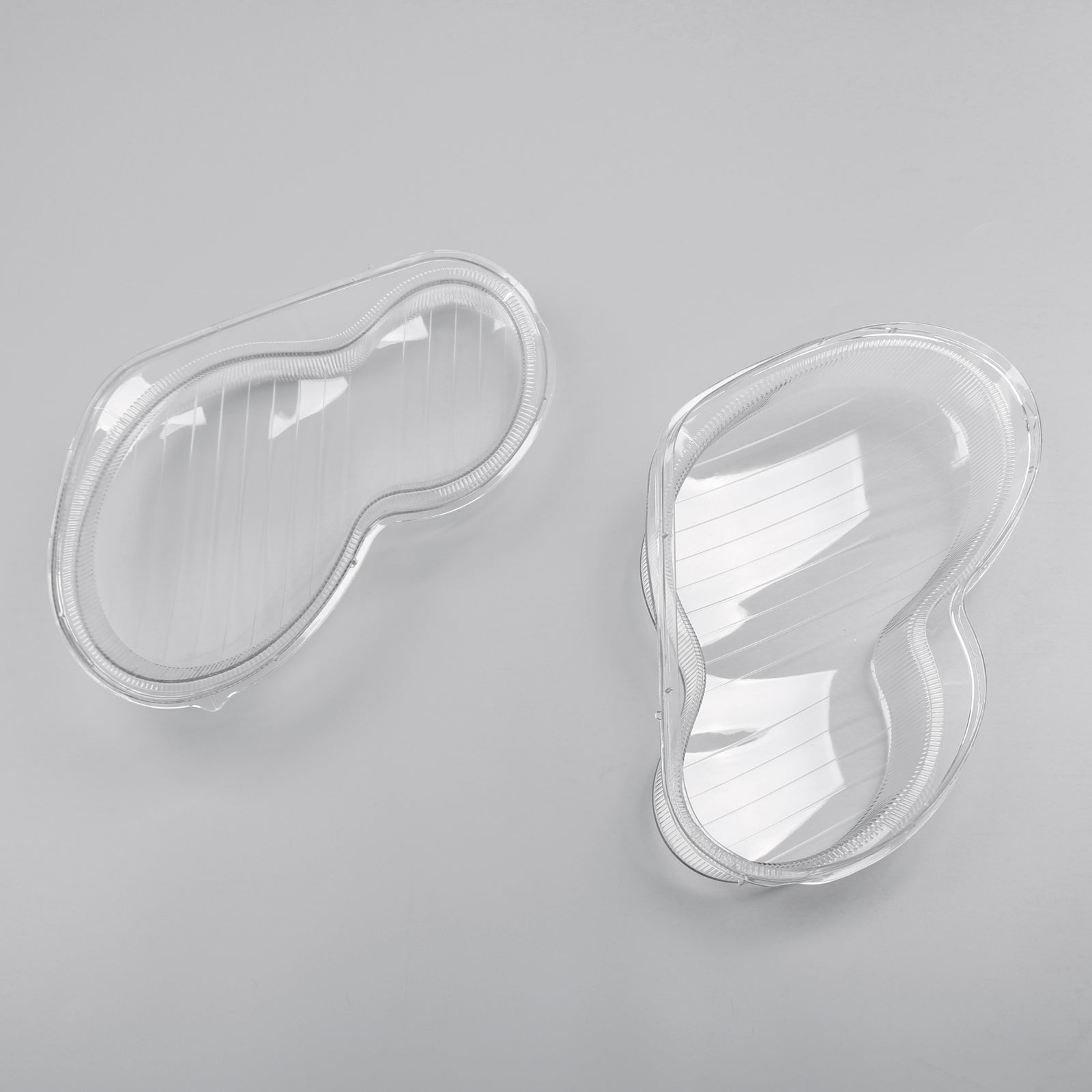 Couvercle en plastique de coque de lentille de phare gauche + droite pour 2001-2007 Benz W203 classe C générique