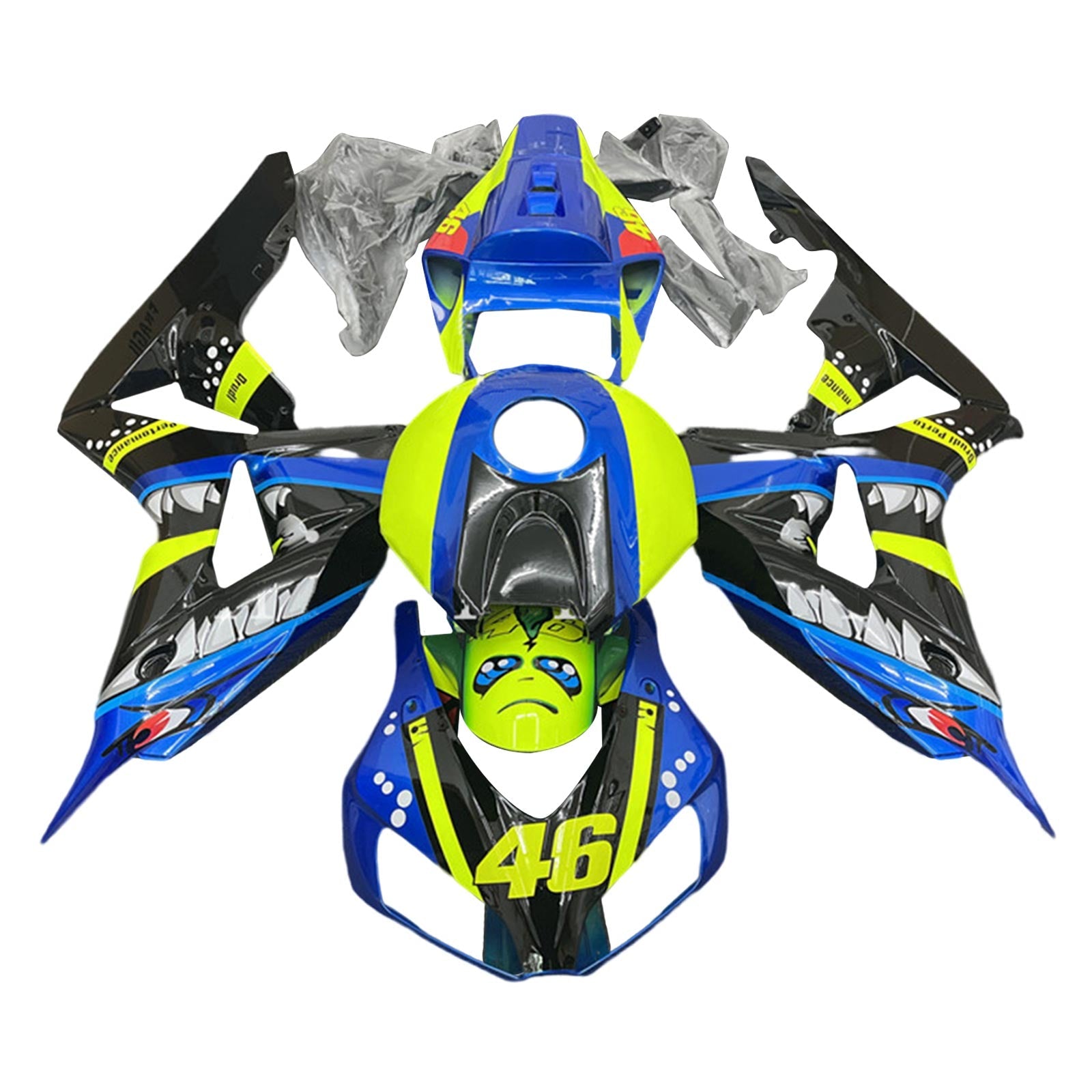 Amotopart Honda CBR1000RR 2006-2007 ABS muovinen korin suojasarja