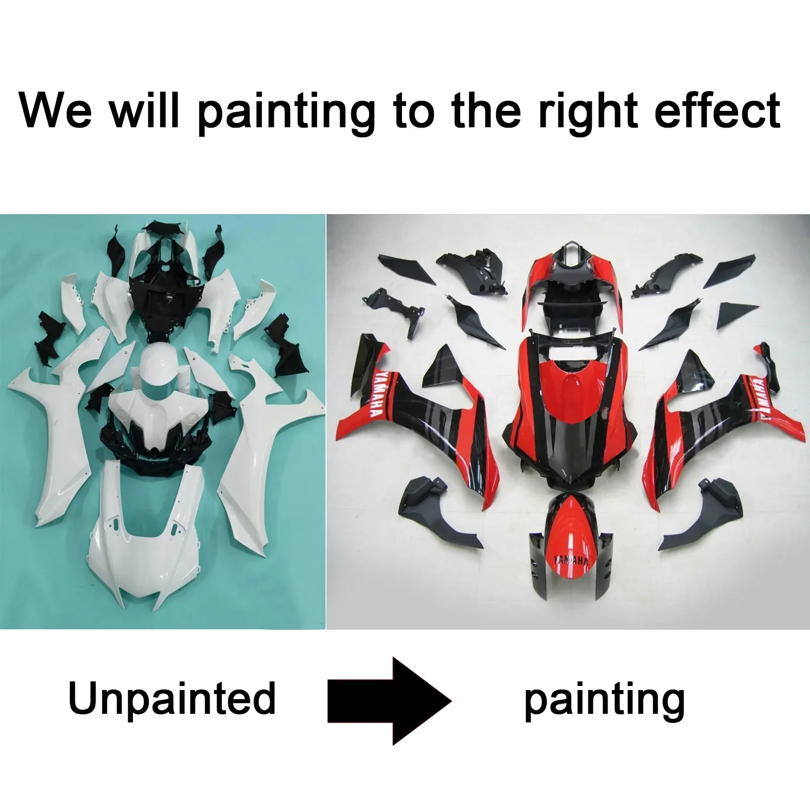 Amotopart Yamaha YZF R1 2020-2023 Kit Carrosserie Plastic Abs