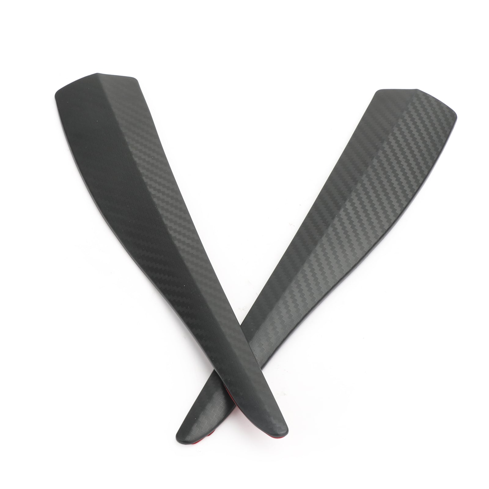 2 pezzi 36 cm in gomma per auto paraurti anteriore posteriore labbro anticollisione striscia in fibra di carbonio generica