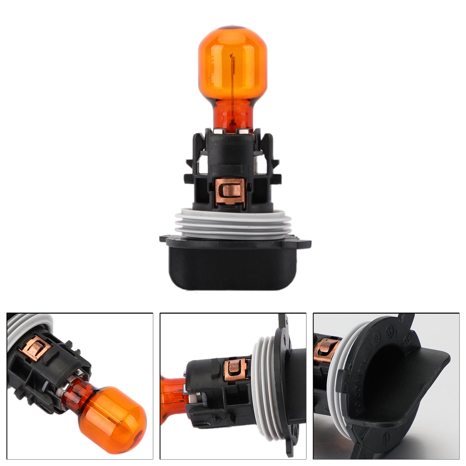 Pour Philips avec douille PWY24W 12174NA 12V24W lampe ambre ampoule tourner Singal lumière générique