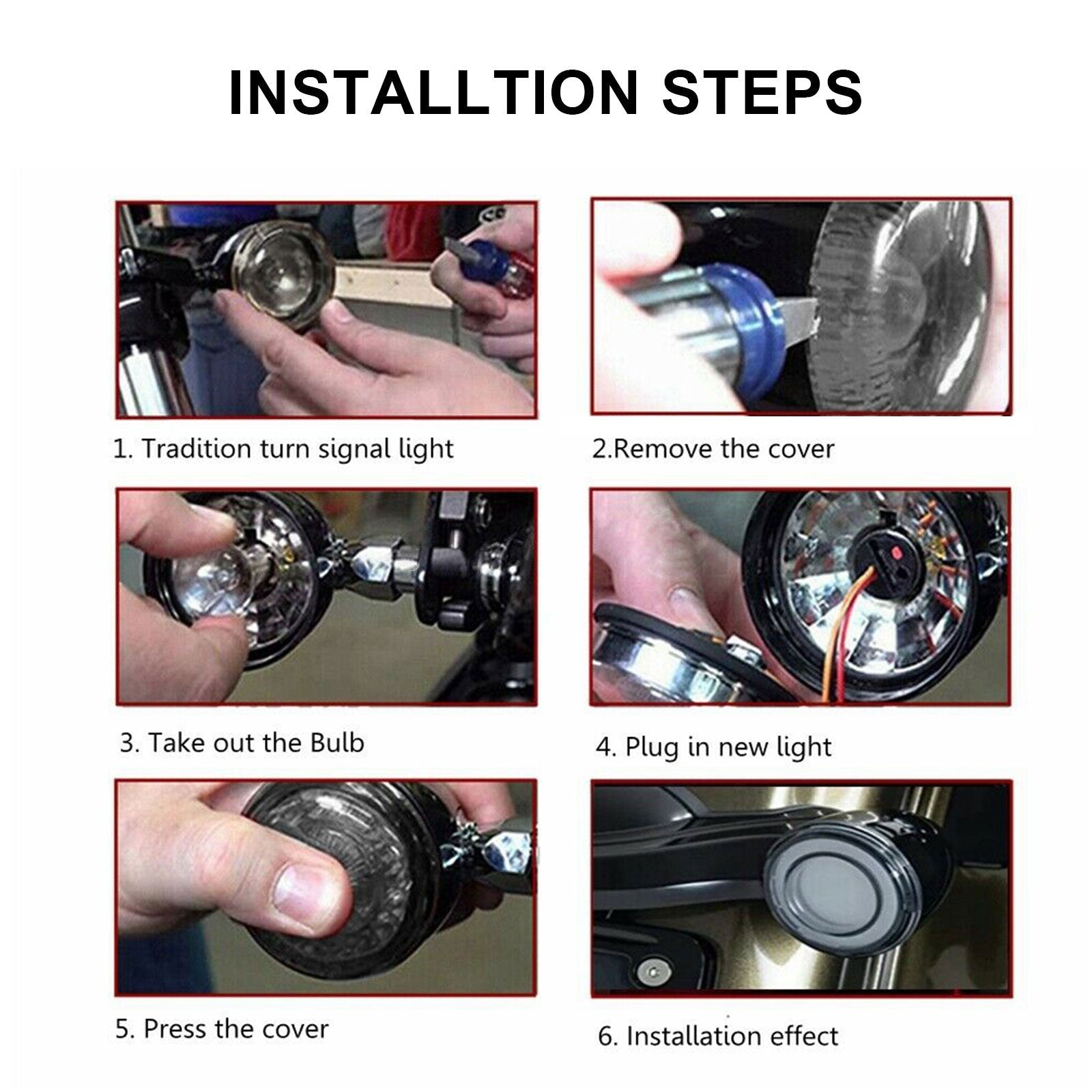 1157 LED -rem flitsen voor Touring Street Glide Electra Glide Generic