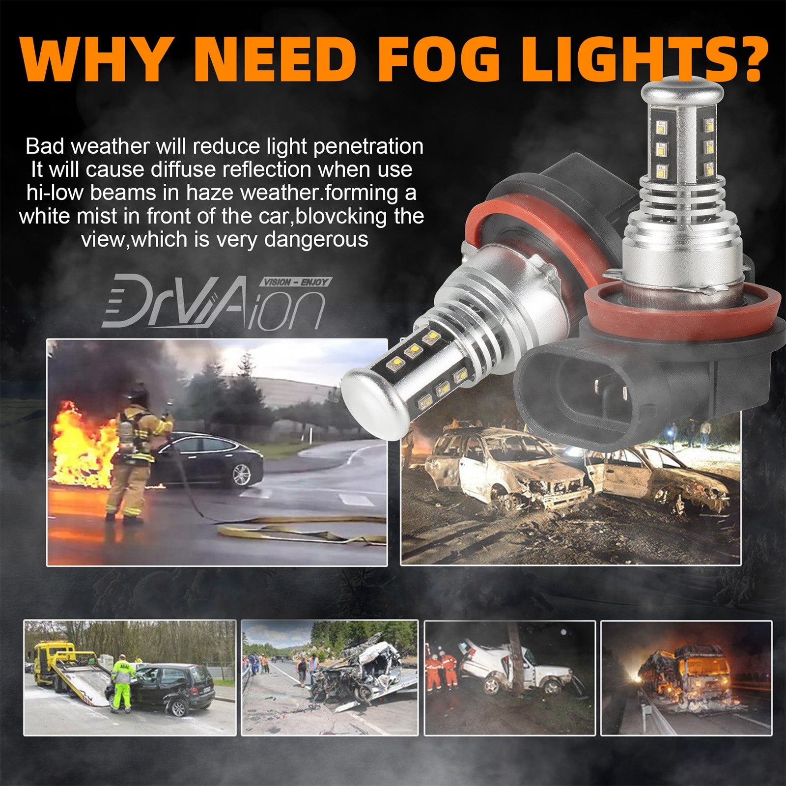 LED Lighthouse 6000K 2000W 300000lm bollen van generieke hoog vermogen Crossroads