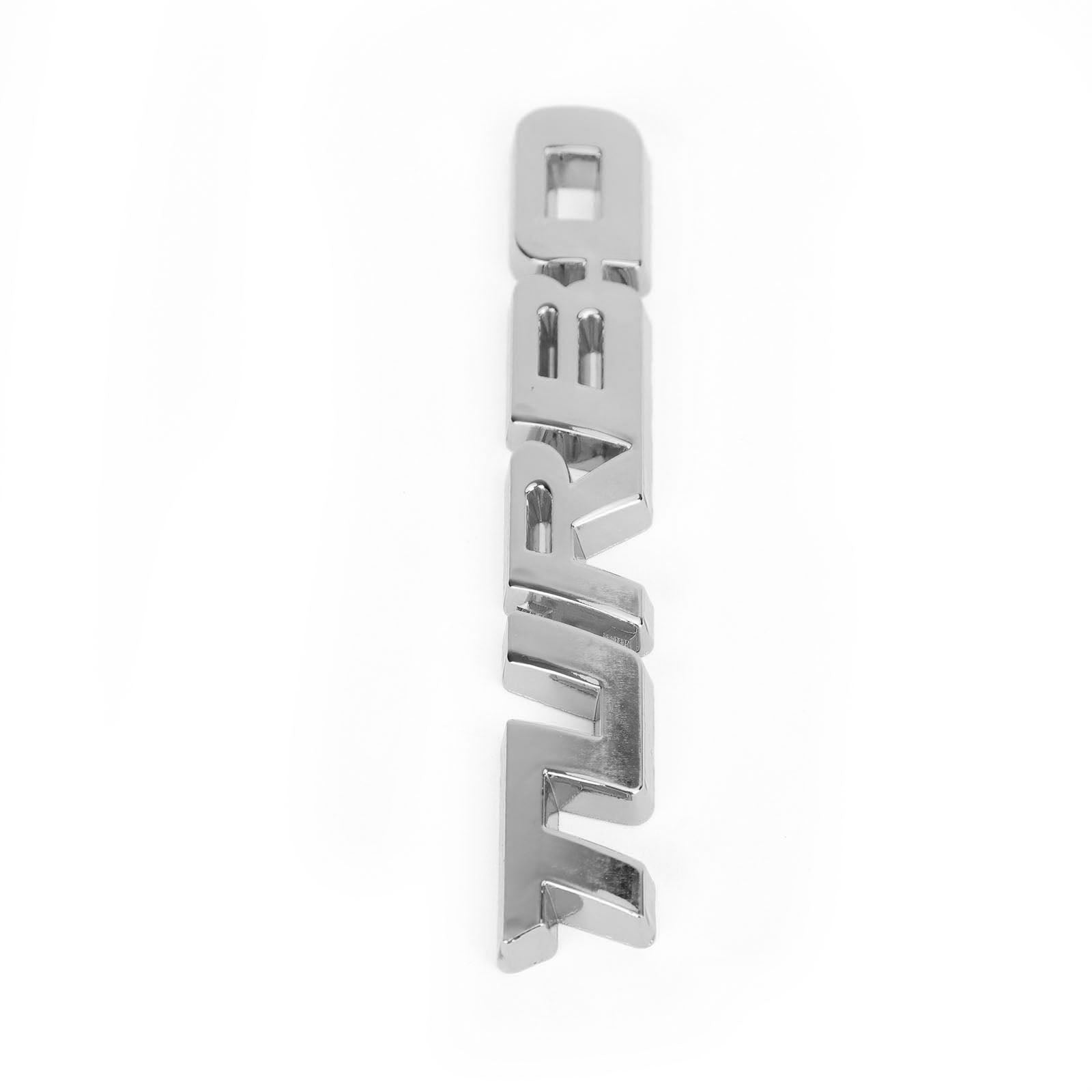 3D Metal Turbo Logo Emblema Emblema Insignia Pegatina Tronco de troncal Calcomanía de plata genérica