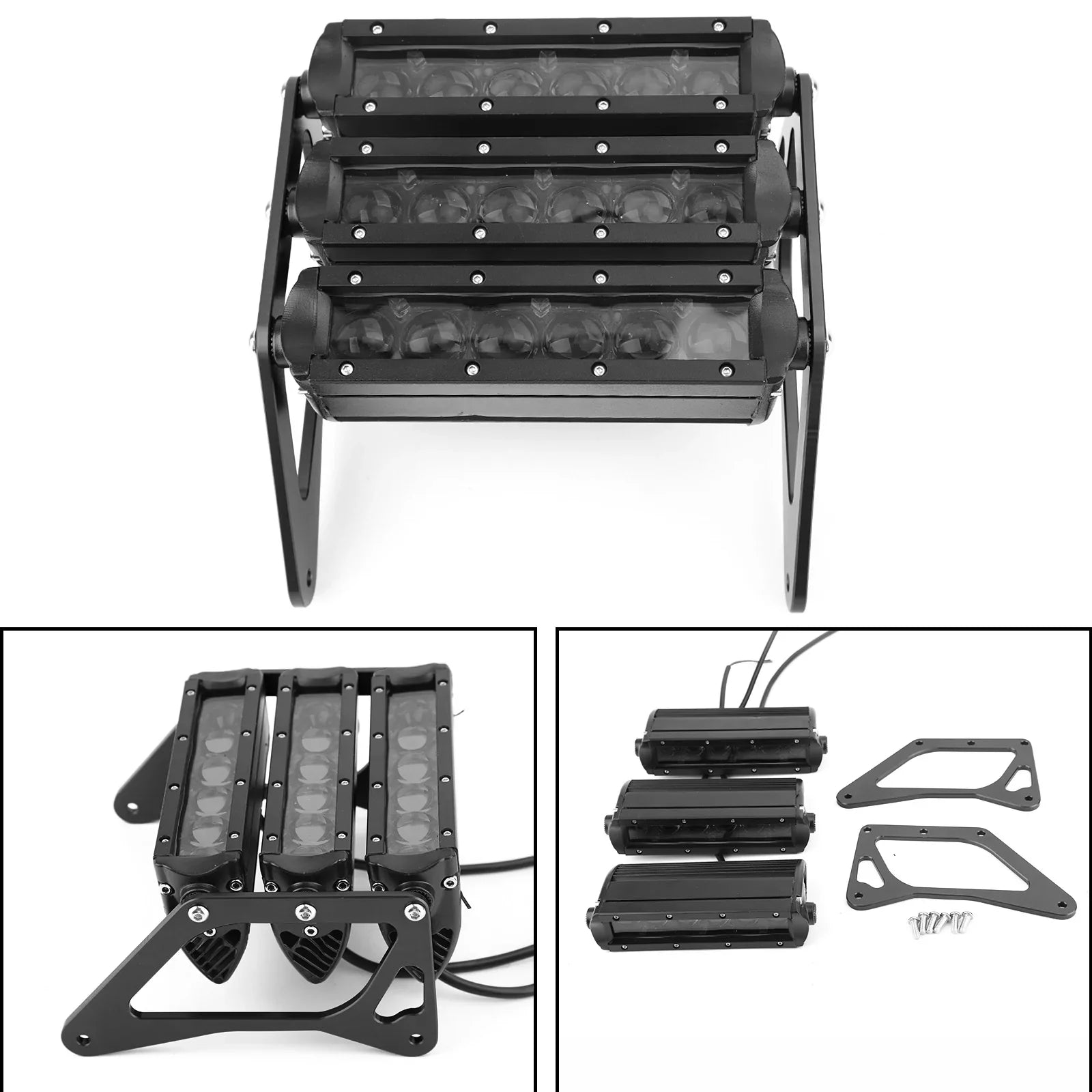 Honda Grom 125 MSX SF 13-19 BK 3Row Reflektor motocyklowy LED Białe światło