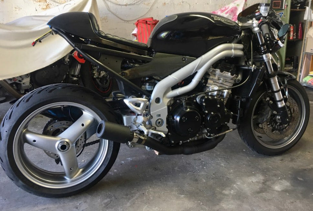 Universal Cafe Racer Seat Retro Vintage Cushion Scrambler Red Banc Generic