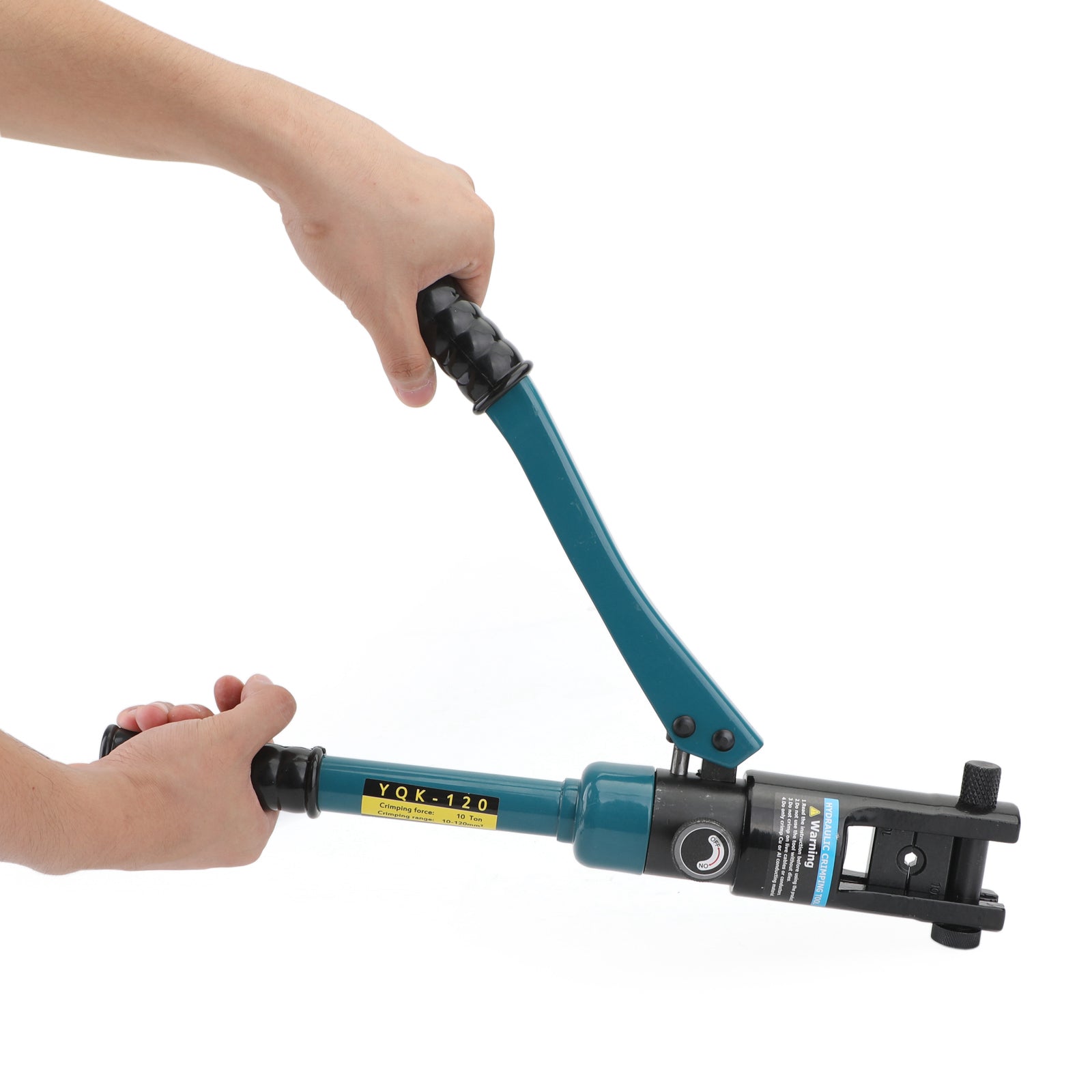 Pince à sertir de borne de cosse de câble de batterie de fil hydraulique amélioré 10T et 8 matrices noires
