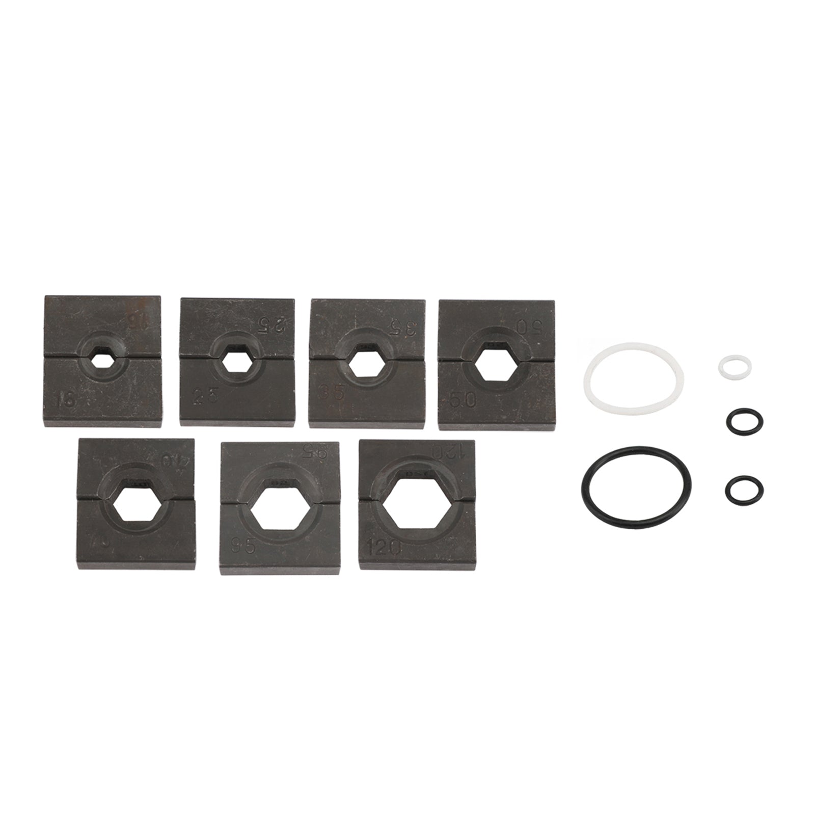 Pince à sertir de borne de cosse de câble de batterie de fil hydraulique amélioré 10T et 8 matrices noires