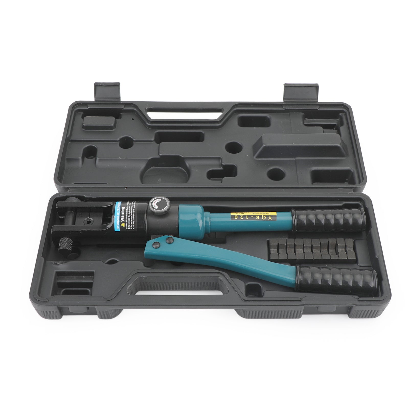 Pince à sertir de borne de cosse de câble de batterie de fil hydraulique amélioré 10T et 8 matrices noires