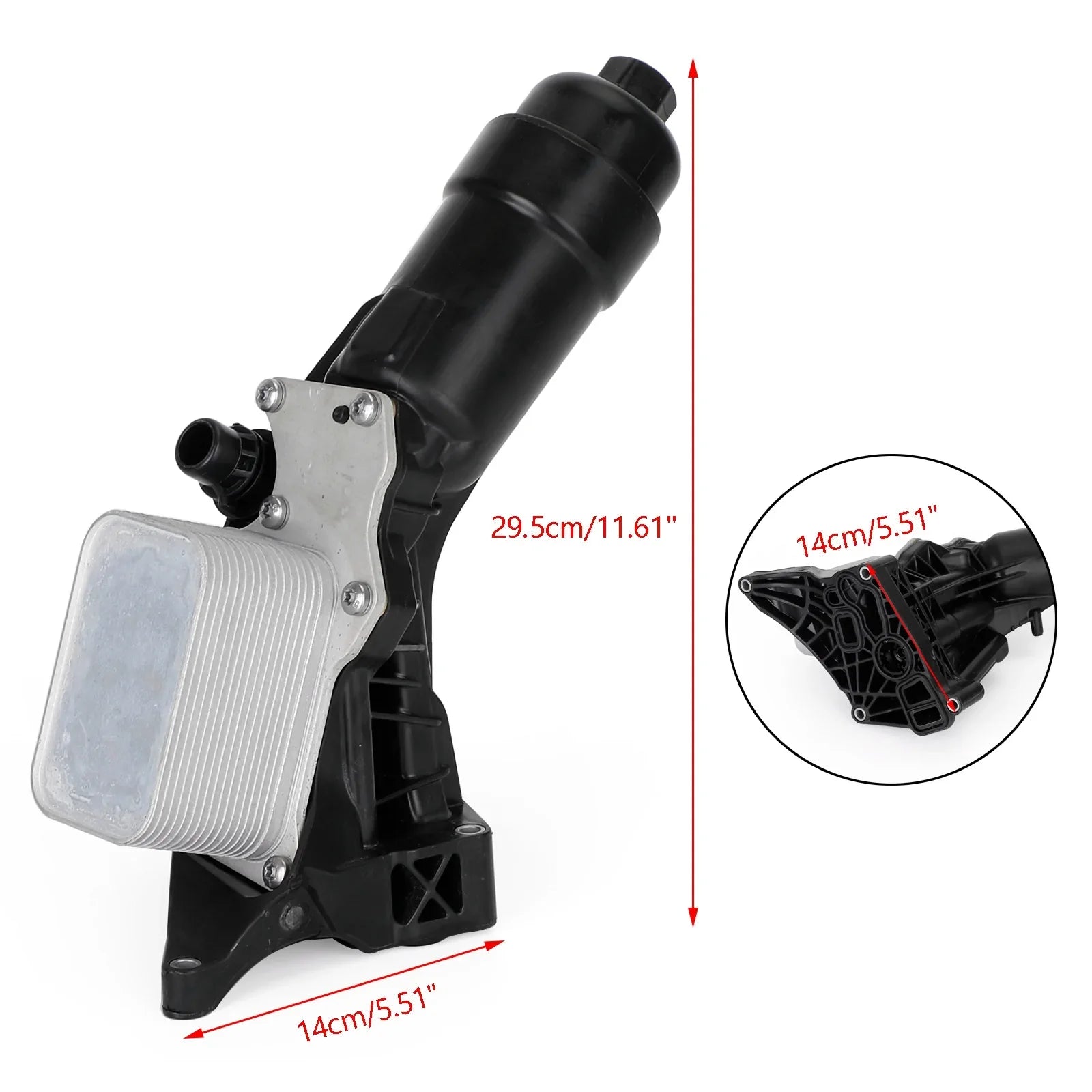 Carcasa del filtro del enfriador de aceite del motor 11428596283 para BMW F20 F22 F30 G30 G32 X4 genérico