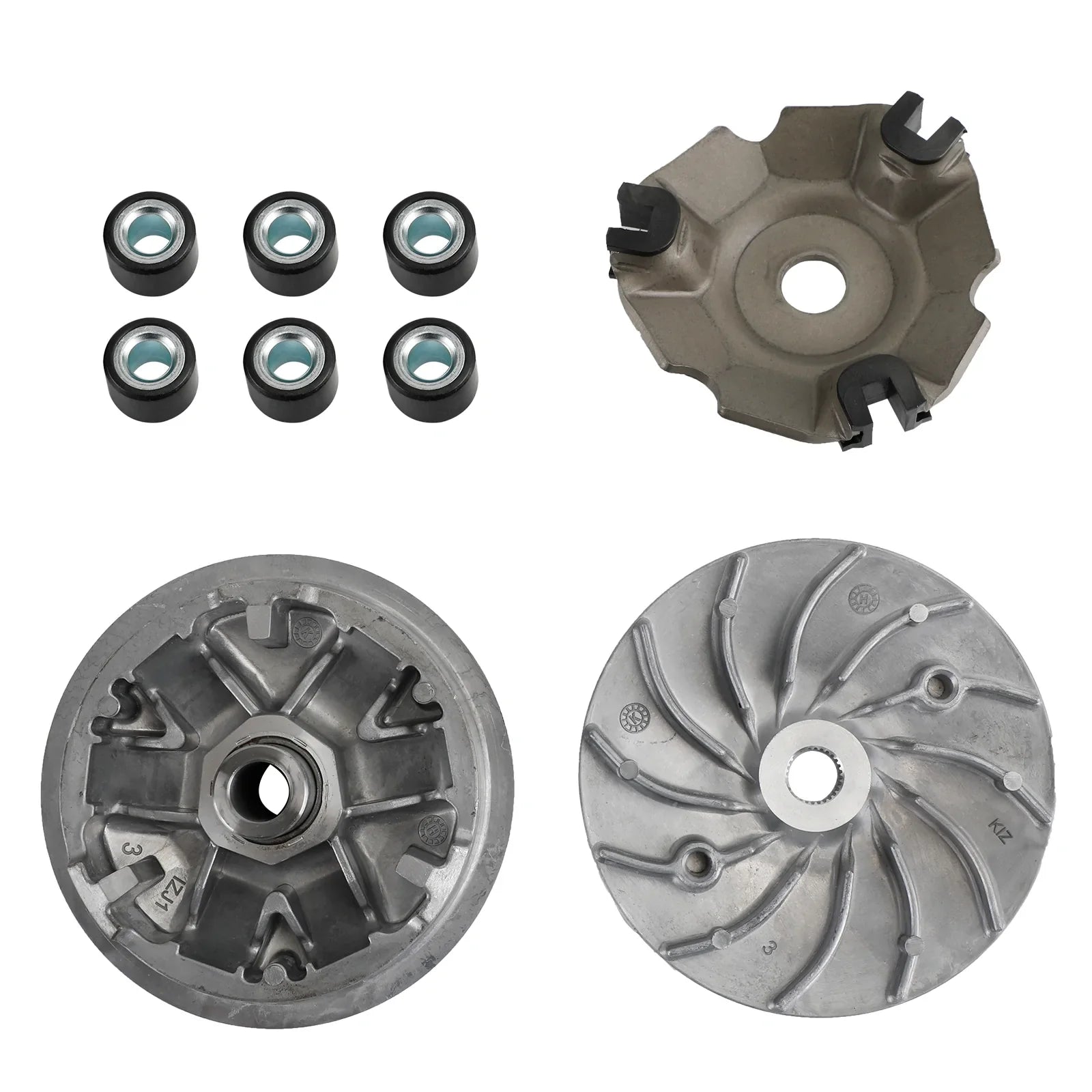 Ensemble complet de variateur pour Gy6 125Cc 150Cc 152Qmi 157Qmj Scooter Atv Cyclomoteur Kart