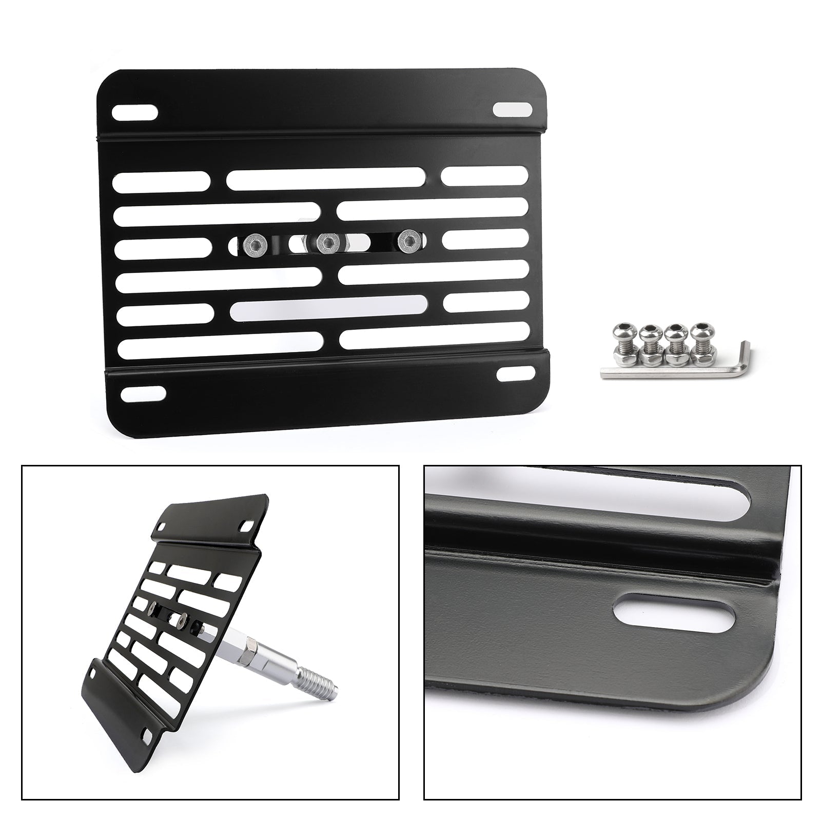 Nouveau support de support de montage de plaque d'immatriculation de crochet de remorquage de pare-chocs avant pour VW MK6 Golf générique