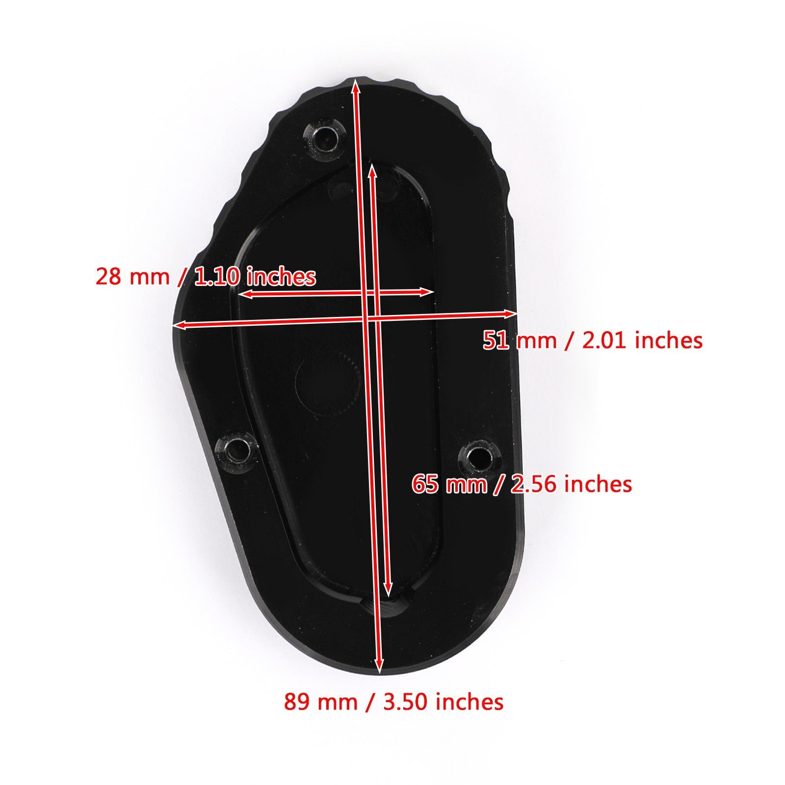 Piastra adatta per ingrandire ickstand per trionph bonneville T100 18-2020 T120 16-20 generico