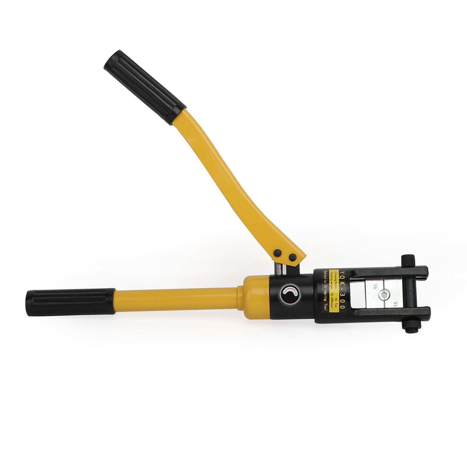 Pinza a crimpare terminale per capocorda per cavo idraulico della batteria da 16 tonnellate aggiornata con 13 matrici