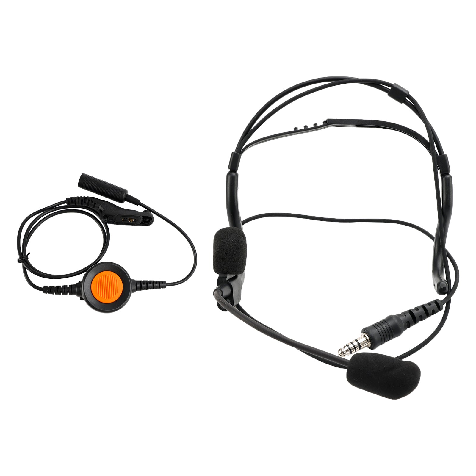 Auriculares tácticos de agarre grande con montaje trasero 7.1-C8 para XPR6300 XPR6350 XPR6380 XPR6500