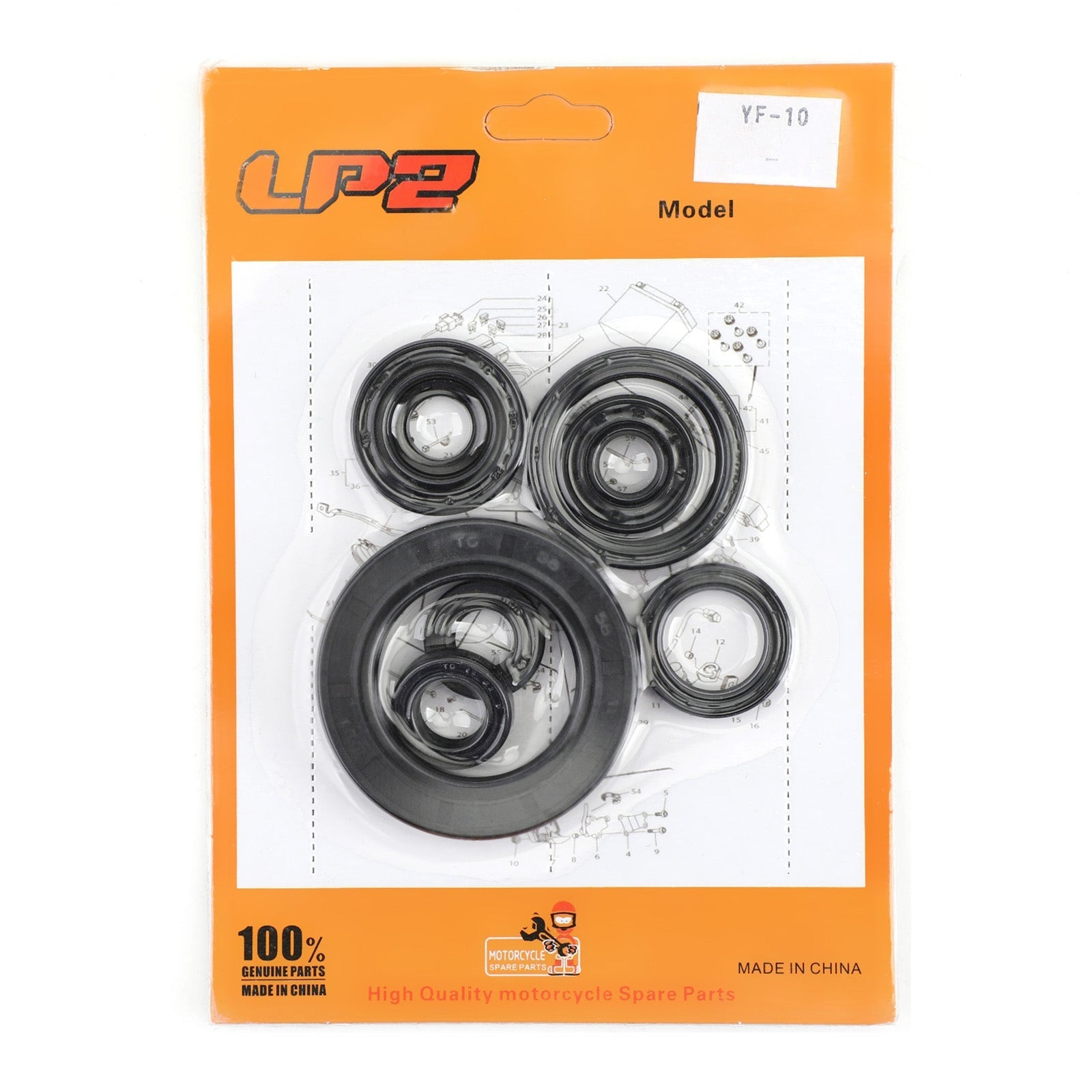 Kit completo paraolio motore - 8 pezzi per Honda CR250R 88-91 CR500R 89-01 CR-250R generico