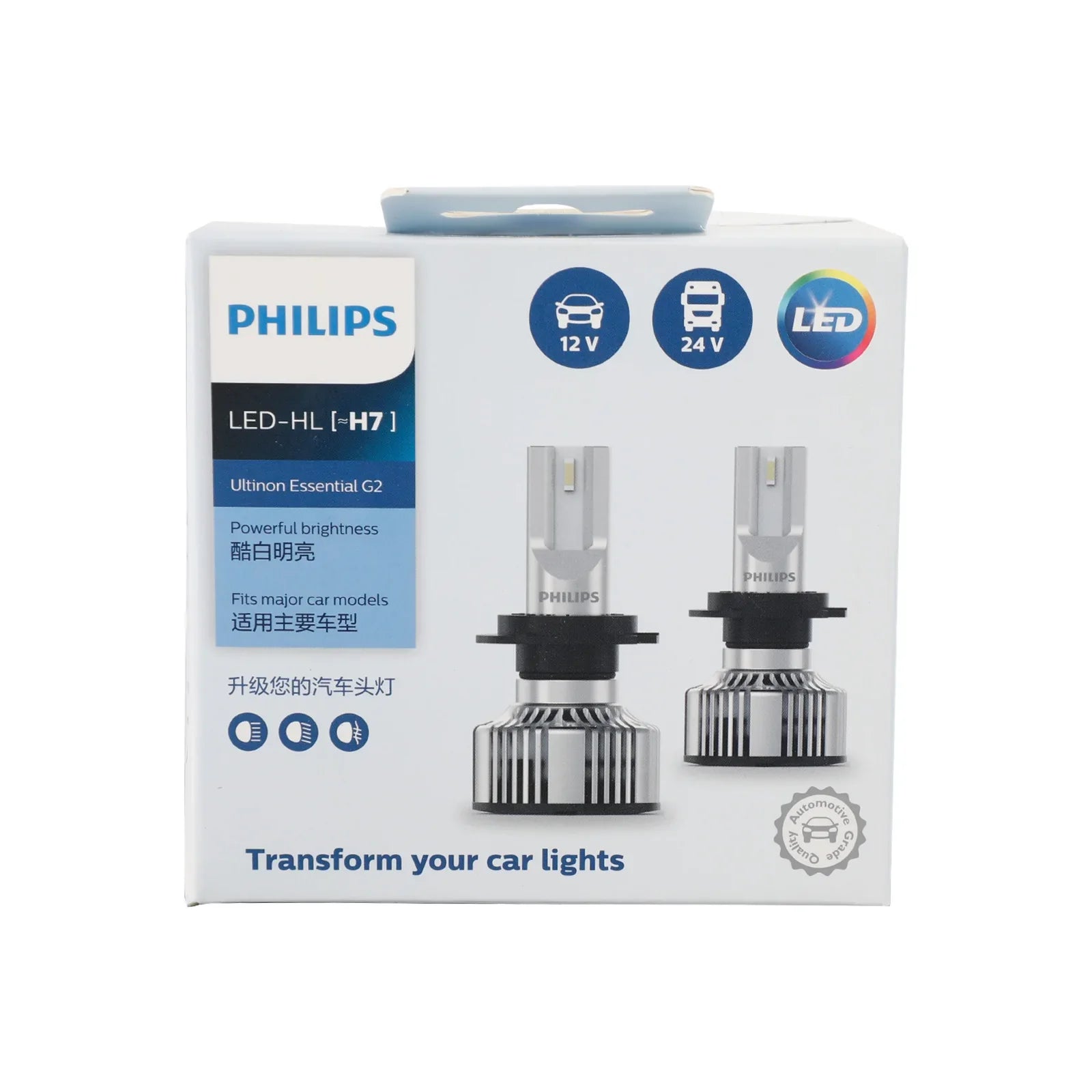 Per Philips 11972UE2X2 Ultinon Essential G2 faro LED H7 20W PX26D 6500K
