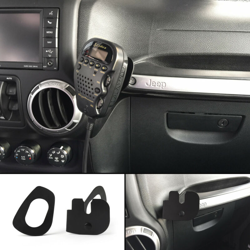 Para Jeep Wrangler JK 2011+ 75 WX ST CB Radio Soporte para micrófono Barra de agarre para pasajero
