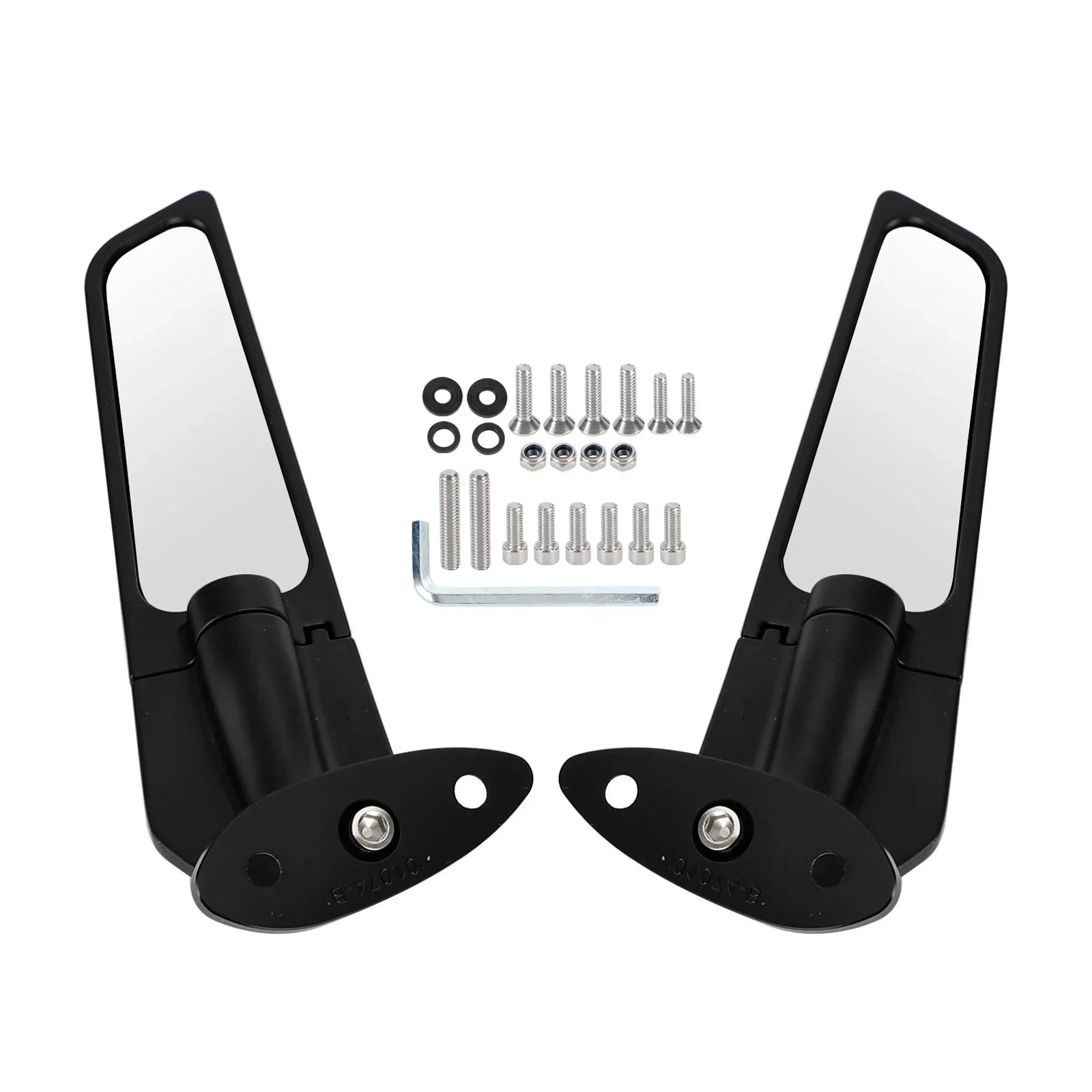 Rétroviseurs latéraux de becquet d'aileron d'aile pour Kawasaki ZX-6R Ninja ZX6R 650 01-21 générique