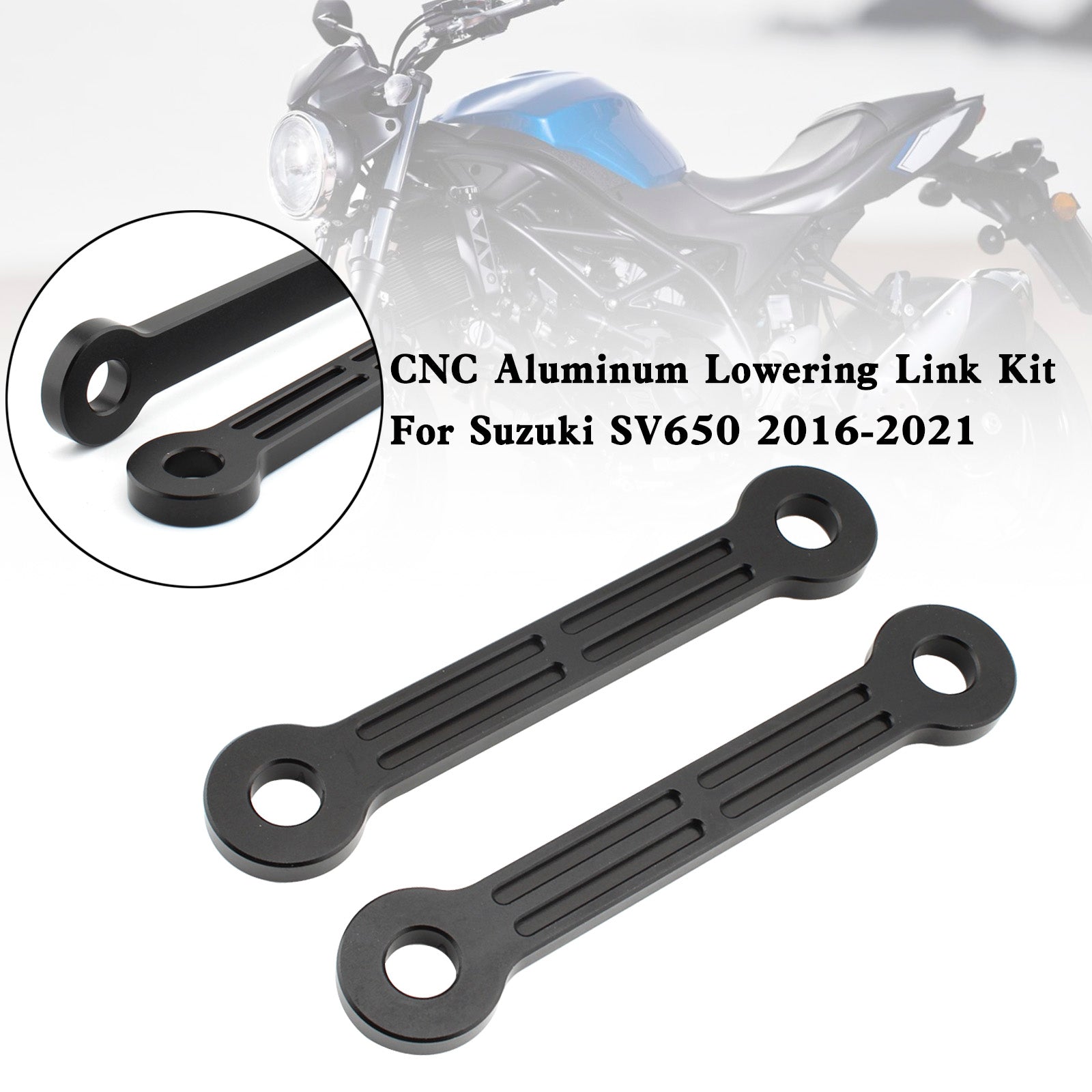 25 mm Suzuki SV650 2016-2021 CNC aluminium verlagingsset