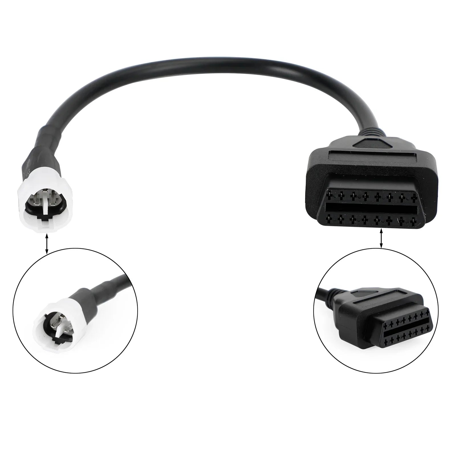 Cable de escáner de código adaptador de diagnóstico OBD2 de 3 pines para motocicleta para Yamaha X-MAX