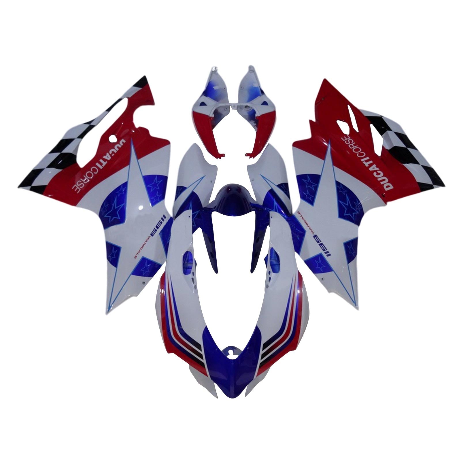 Amotopart Ducati 1199 899 2012-2015 Kit Carénage Carrosserie Plastique ABS