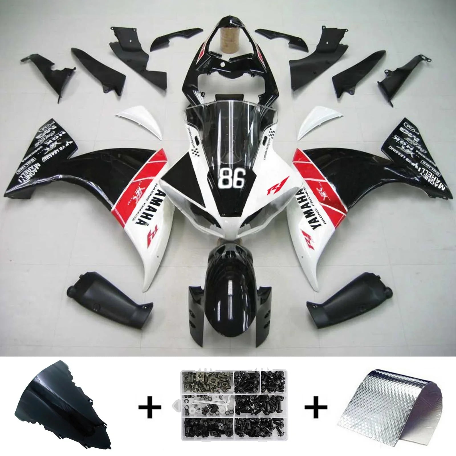 Kit carena Amotopart per Yamaha YZF 1000 R1 2009-2011 generico