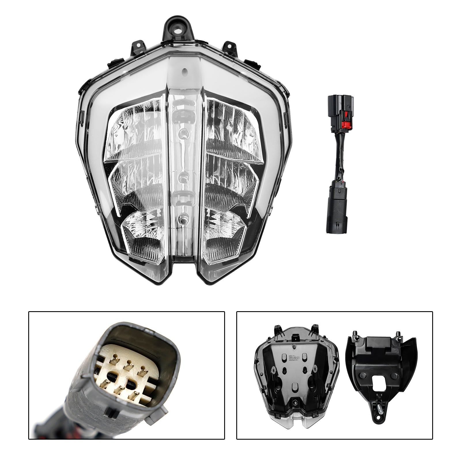 KTM Duke 390 2018-2019 Ajovalojen lippulaiva suojavartijagrilli LED-muovi