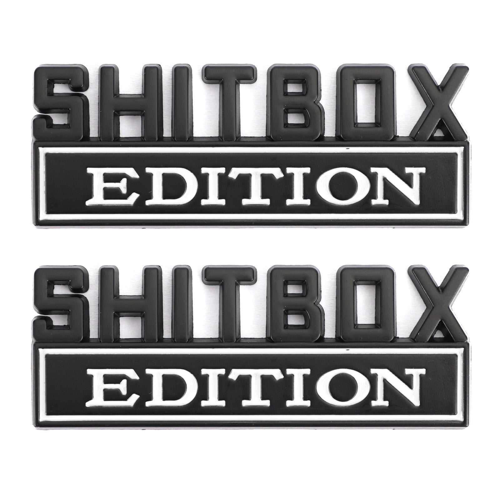2PC Shitbox Edition Eduction Emblemlant Badges nalepka za tovornjak avtomobilov Ford Chevr #c generic