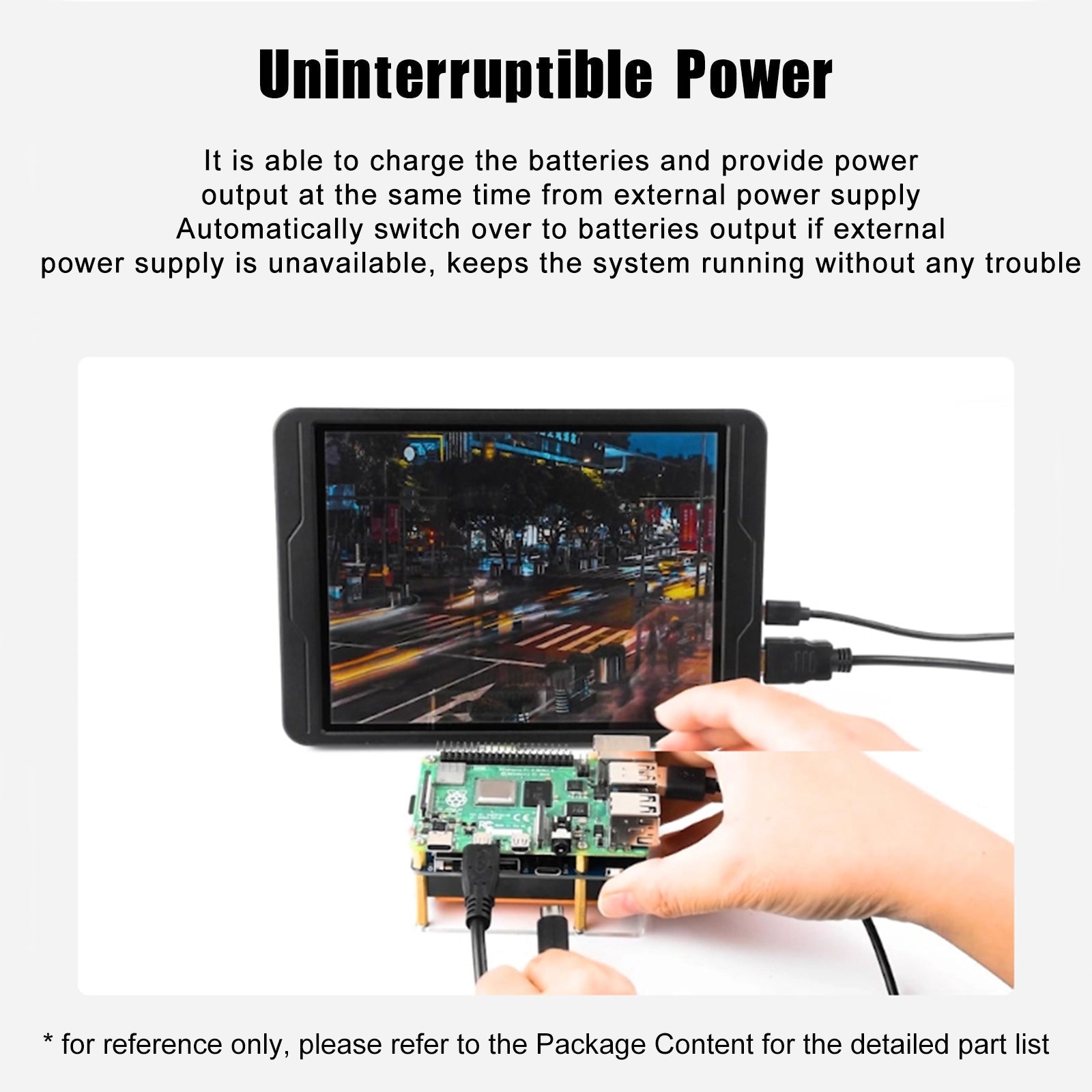 UPS KOT KIT (D) za močni modul brez prekinitve Raspberry Pi 5 V