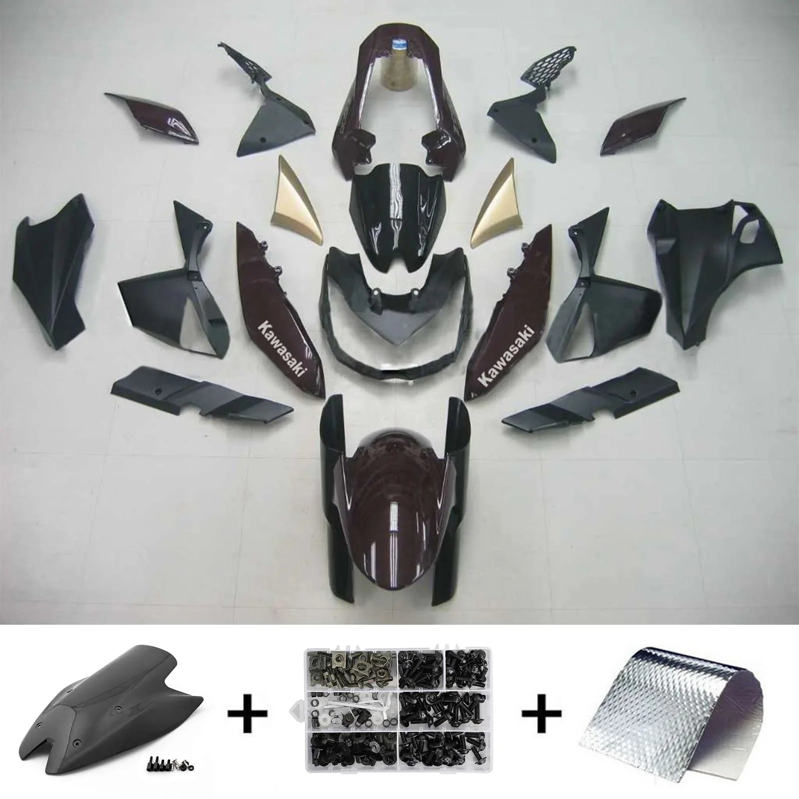 Kit de carenado Amotopart para Kawasaki Z1000 2010-2013 Genérico