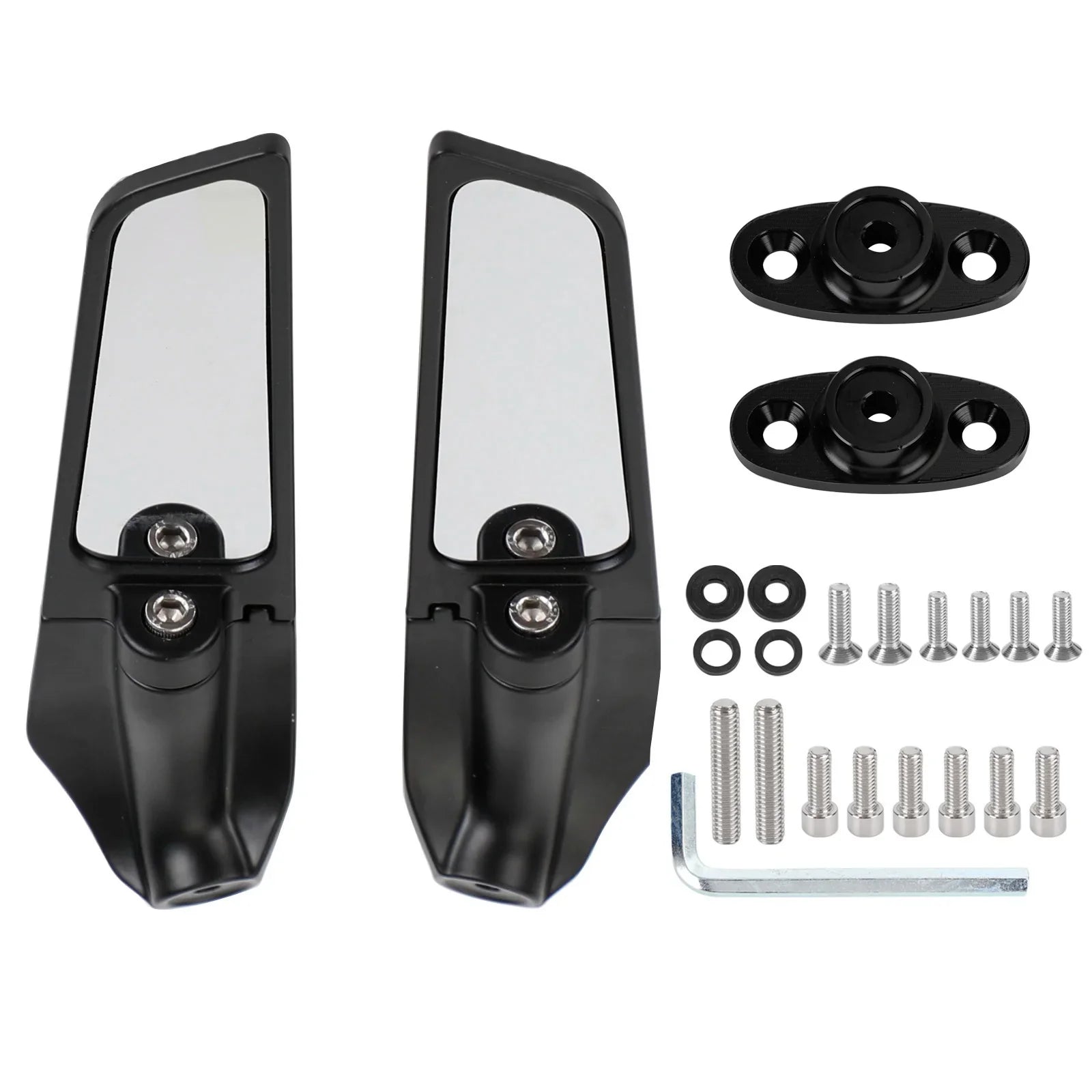 Rétroviseurs à ailerons pivotants pour Honda CBR 250 500 600 900 929 954 1000 RR générique