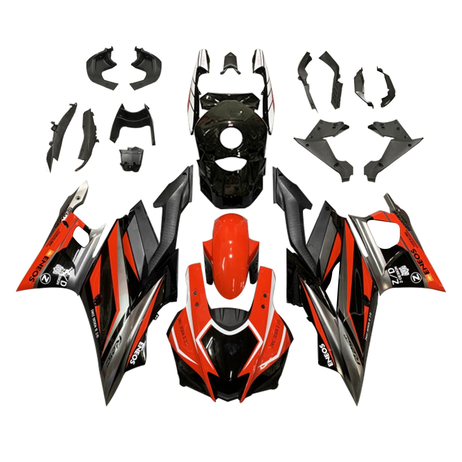Amotopart Yamaha YZF-R3 R25 2019-2021 Kit Carénage Carrosserie Plastique ABS