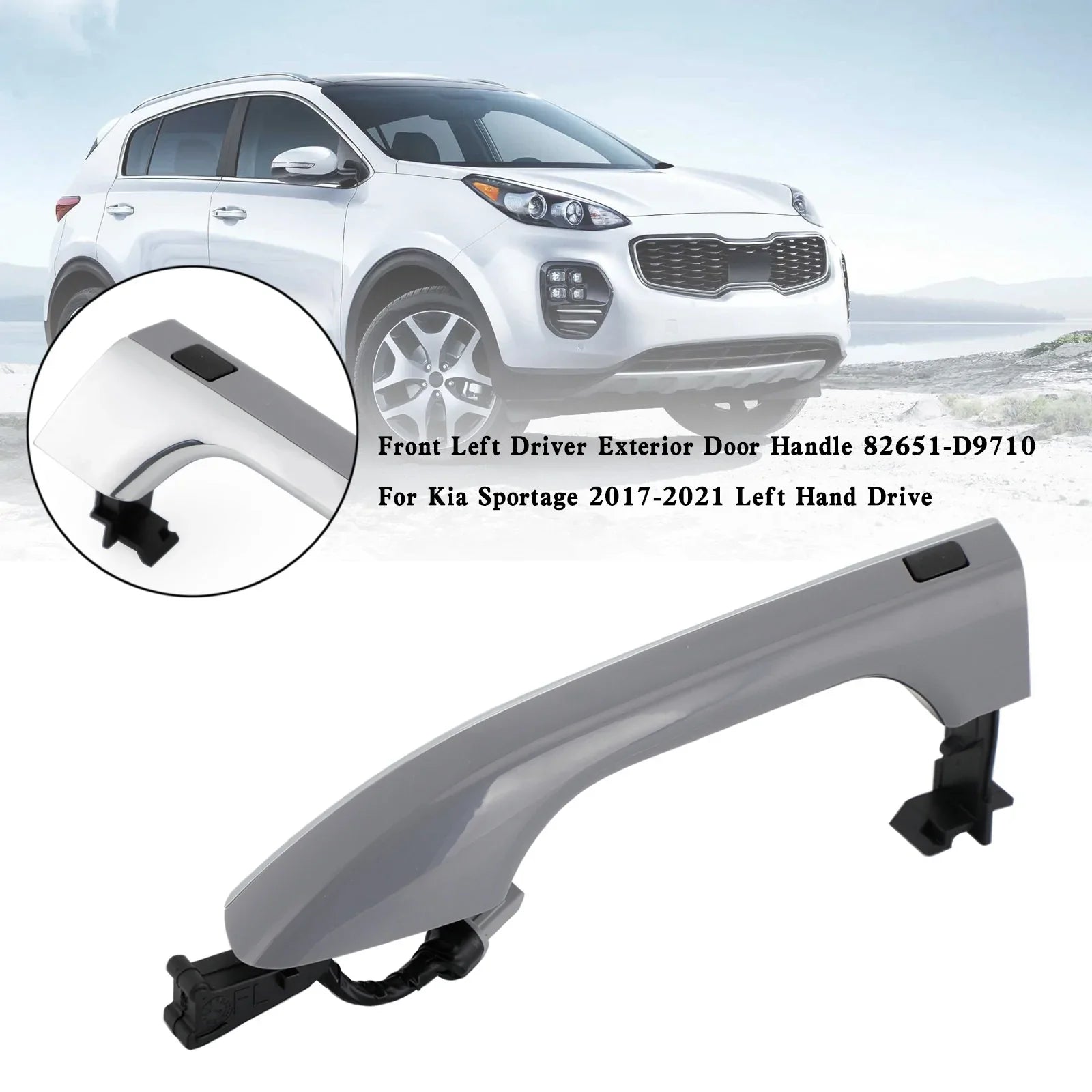 Kuljettajan vasen etuovi ulkooven kahva 82651-D9710 Kia Sportage 2017-2021