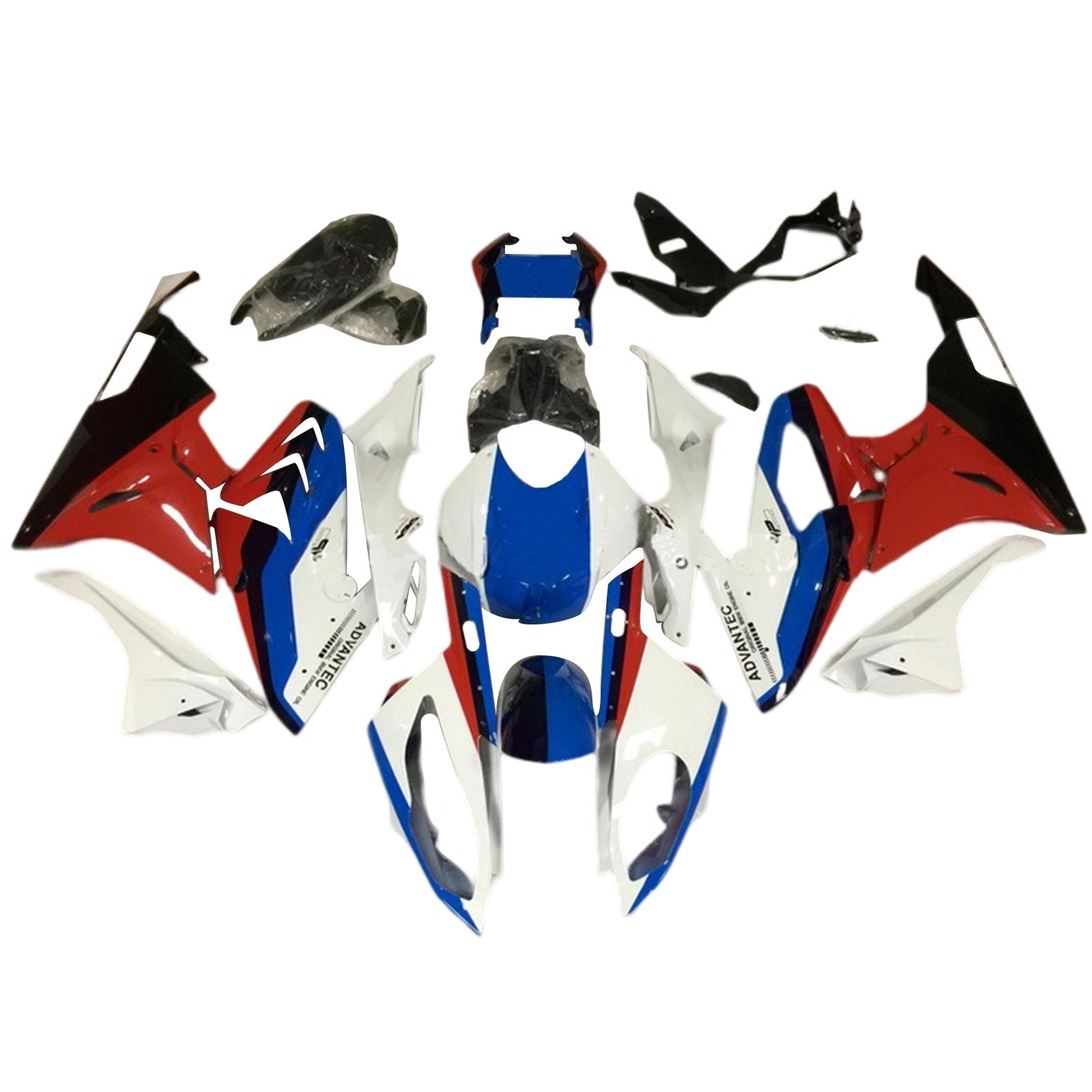 Amotopart BMW S1000RR 2015-2016 ABS kunststof carrosseriekuipset