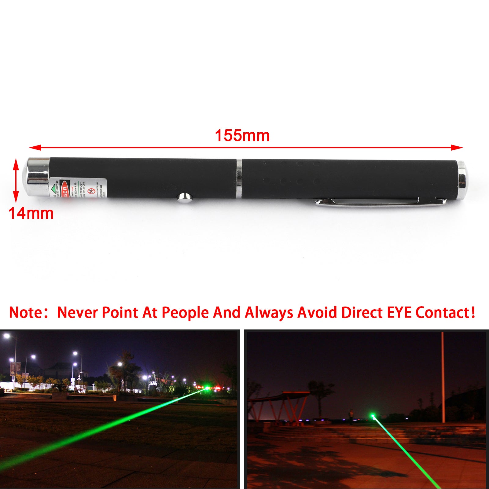 1MW 3PCCS Laser Red Pen + Vihreä + sininen/violetti laserosoitin näkyvä palkki