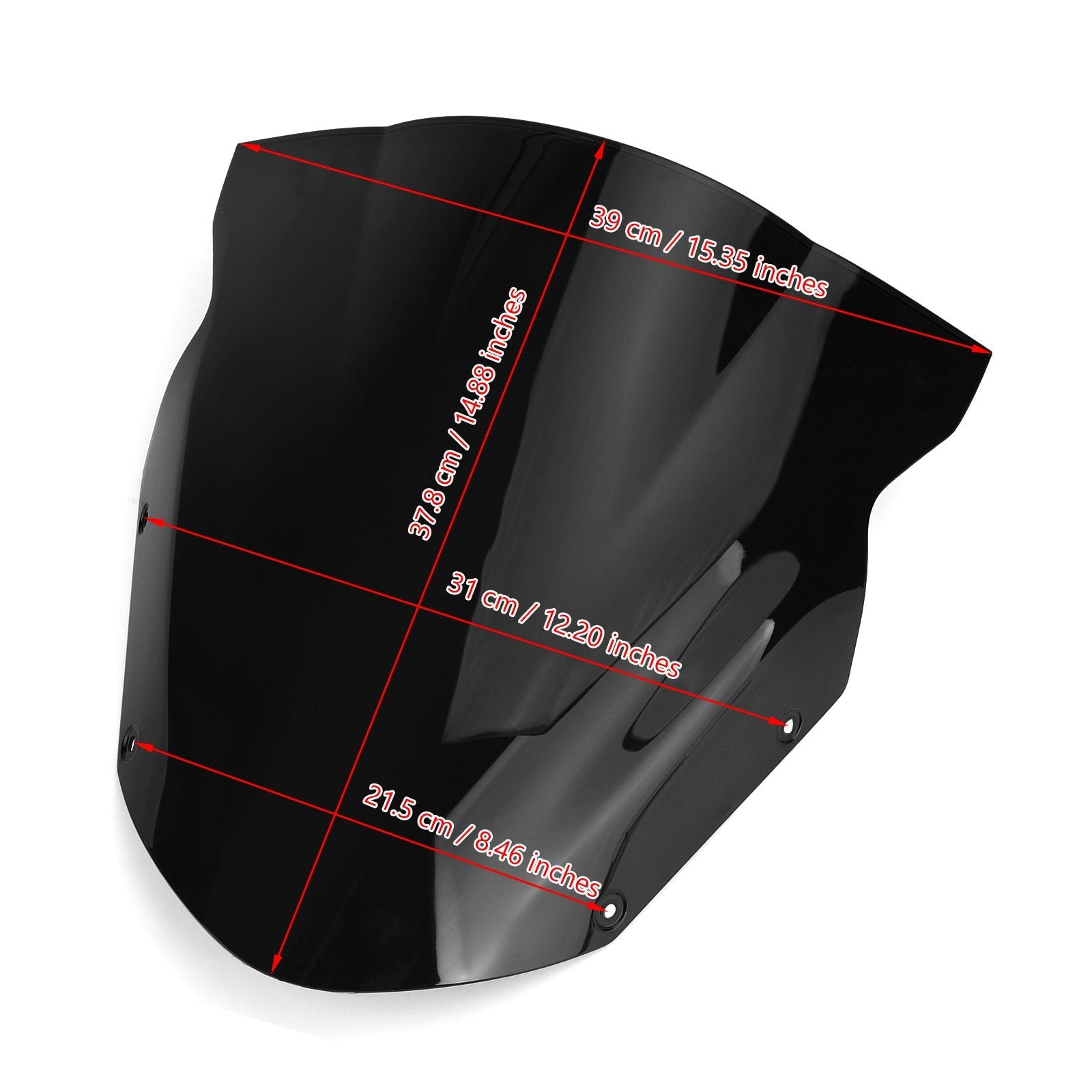 Parabrezza parabrezza per kawasaki ninja 650 er6f 2009-2011 generico