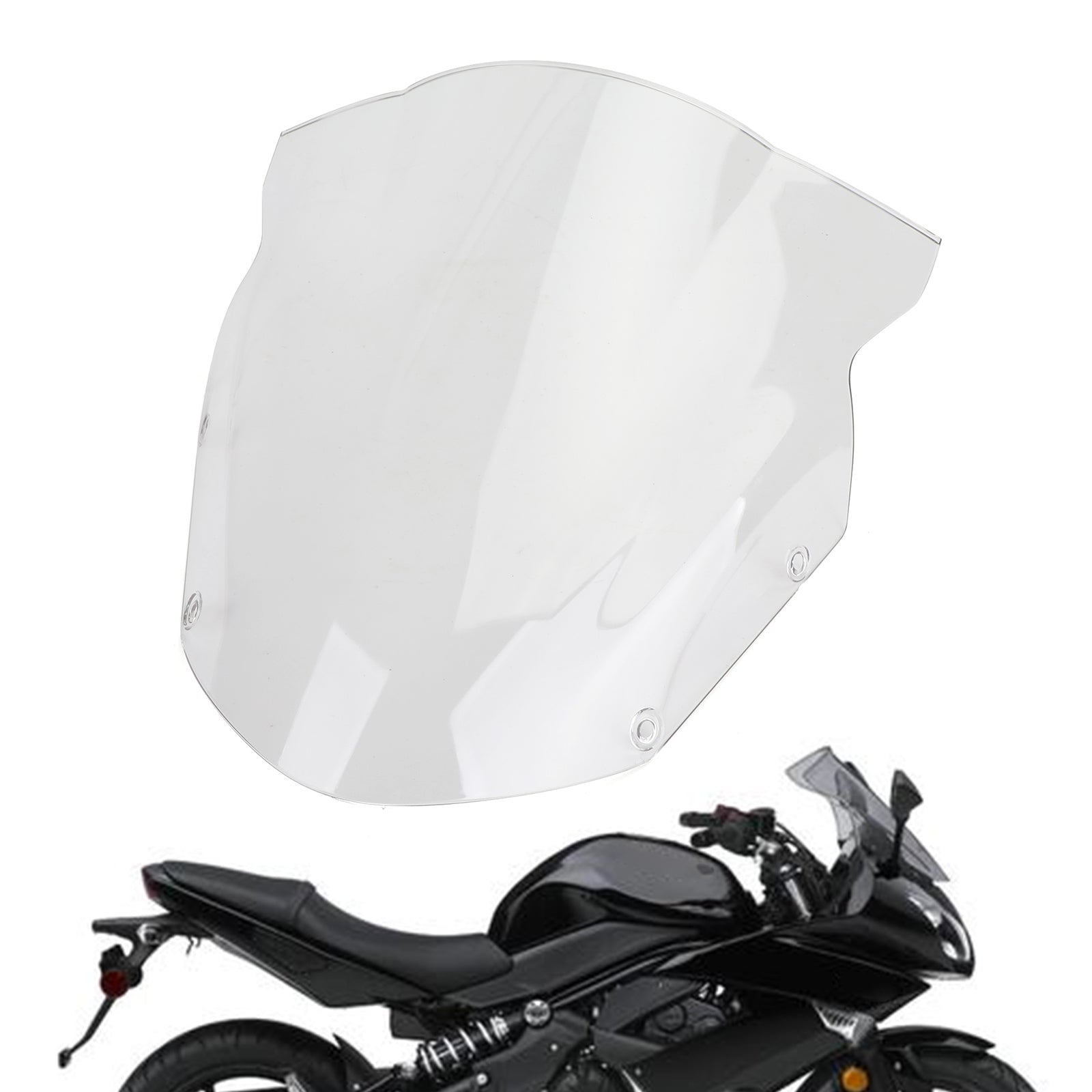 Parabrezza parabrezza per kawasaki ninja 650 er6f 2009-2011 generico